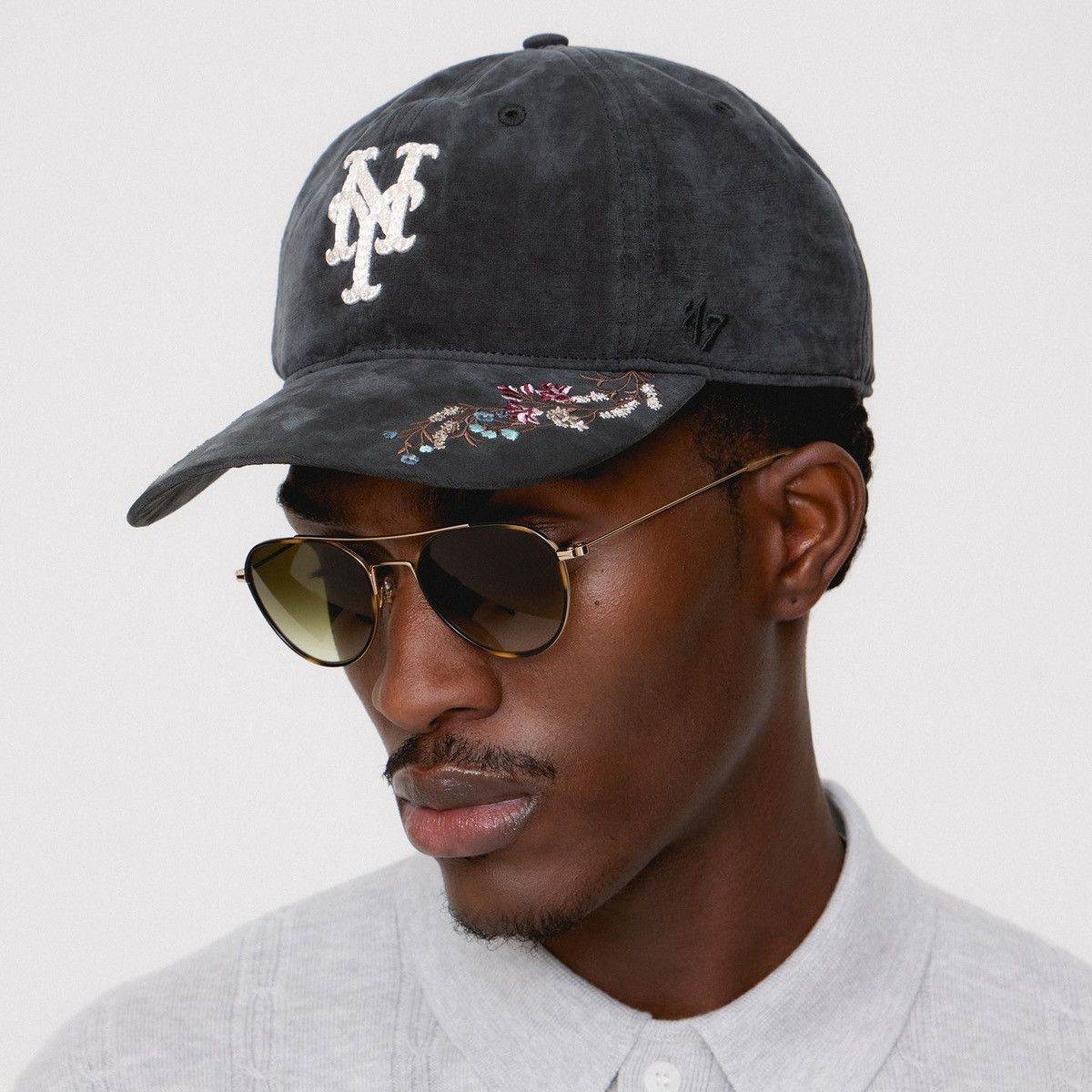 47 Brand × Kith Kith & '47 for the New York Mets Cupro Linen Franchise LS Size ONE SIZE - 2 Thumbnail