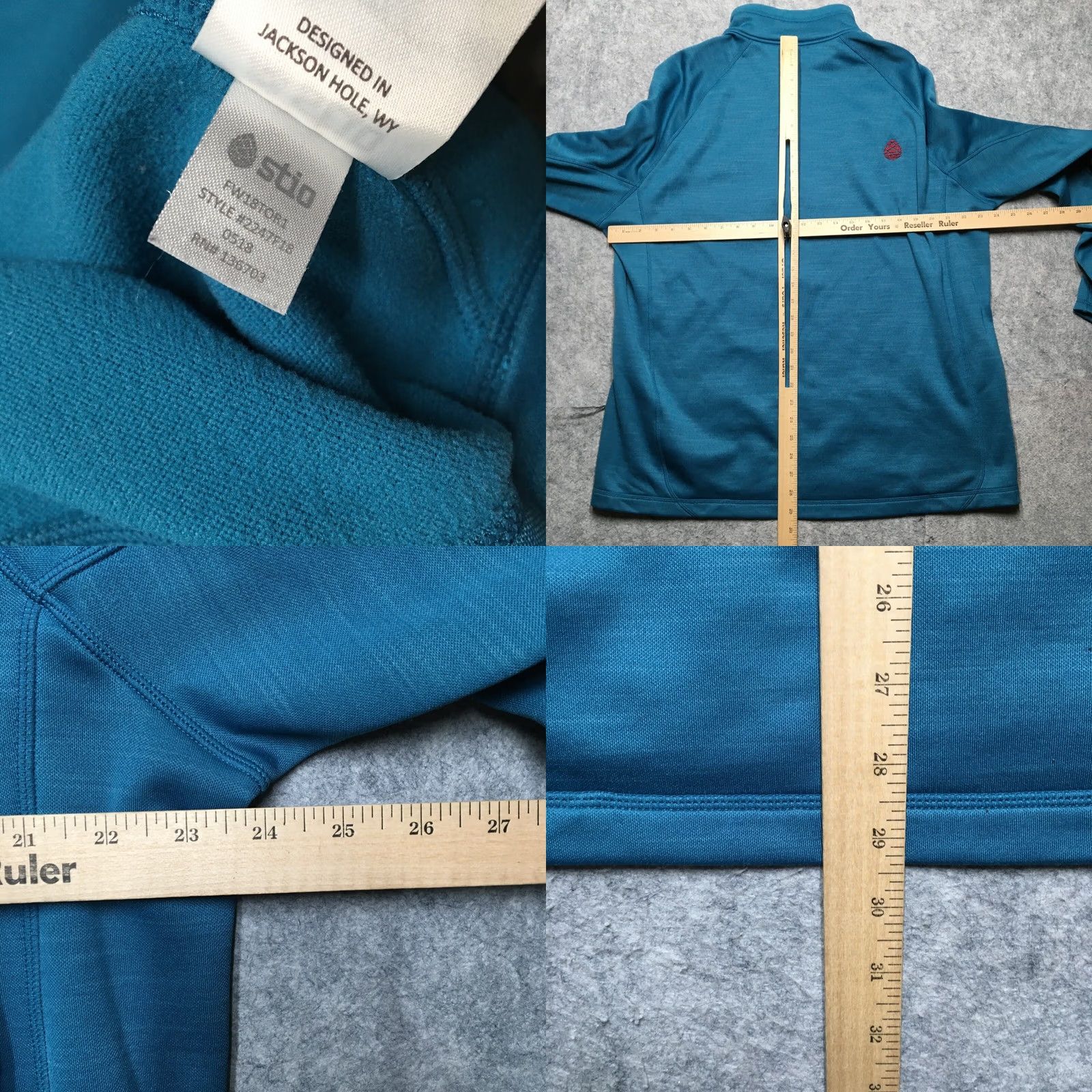 Vintage Stio Gannett Peak Half Zip Fleece Pullover Mens 2XL Blue Logo 1/4 Zip Thermal Pockets Mock Neck Size US XXL / EU 58 / 5 - 9 Thumbnail
