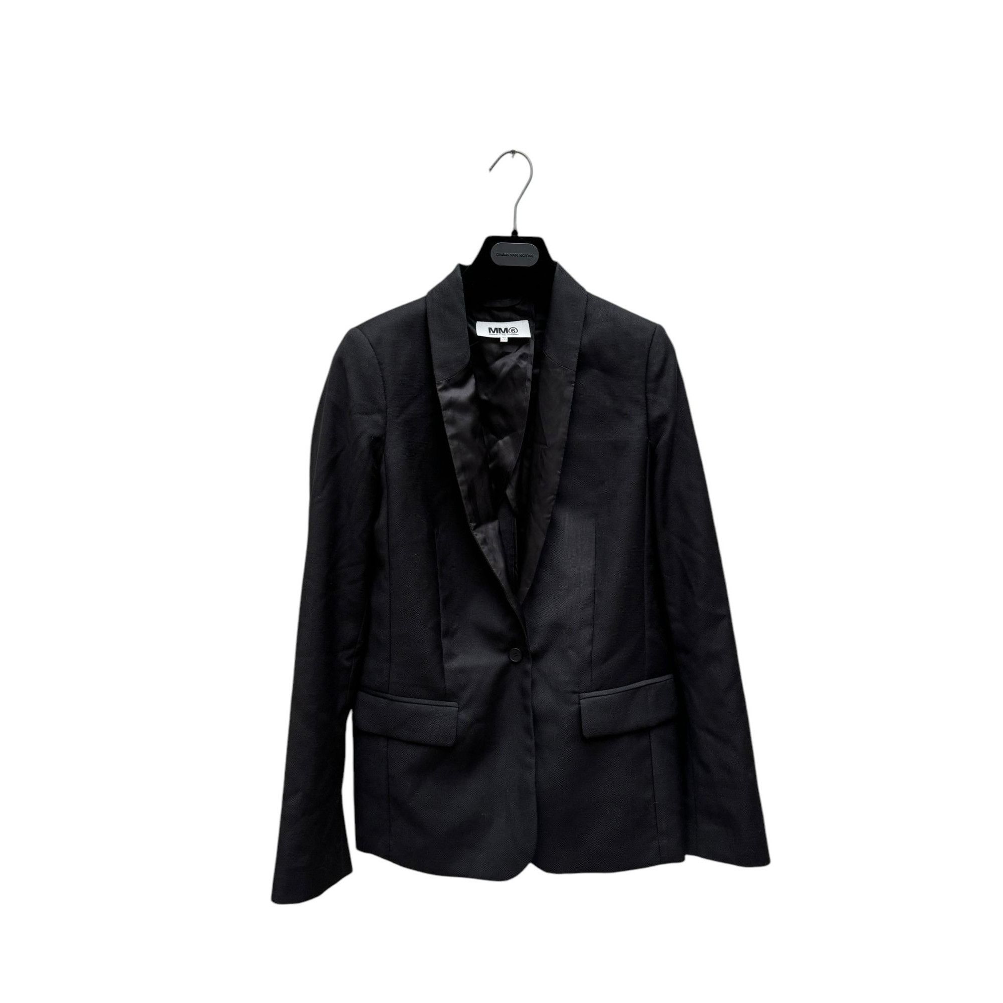 Maison Margiela SS 2014 Black Wool Blazer Jacket Size M / US 6-8 / IT 42-44 - 1 Thumbnail