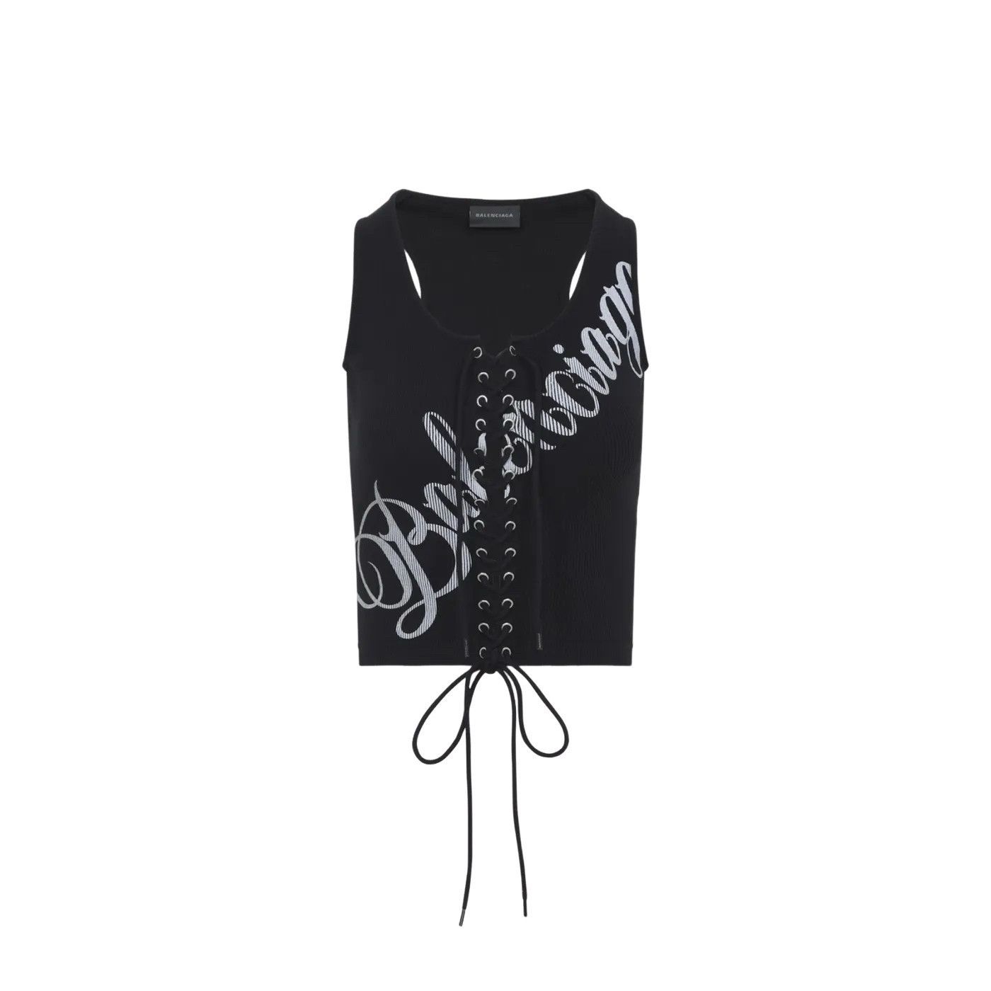 BALENCIAGA Black Lace Top New )