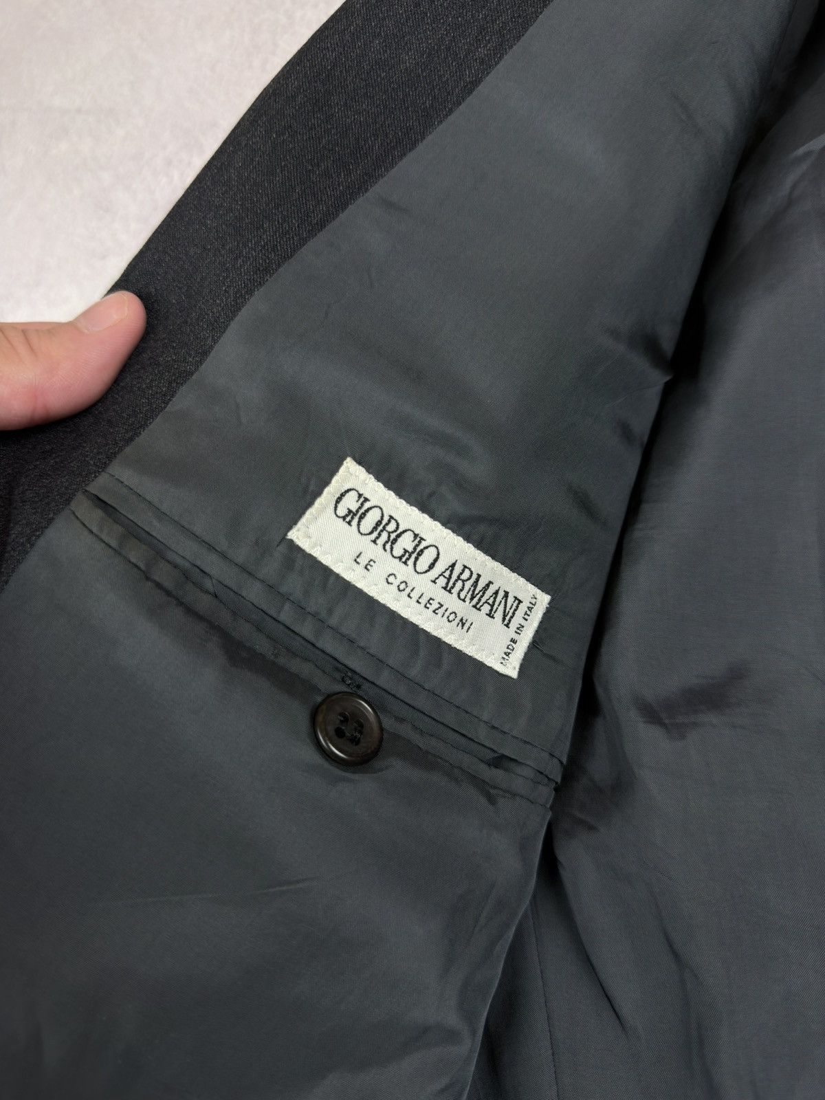 Giorgio Armani Vintage Giorgio Armani Le Collezioni Wool Blazer Size 48 Size 48R - 10 Thumbnail