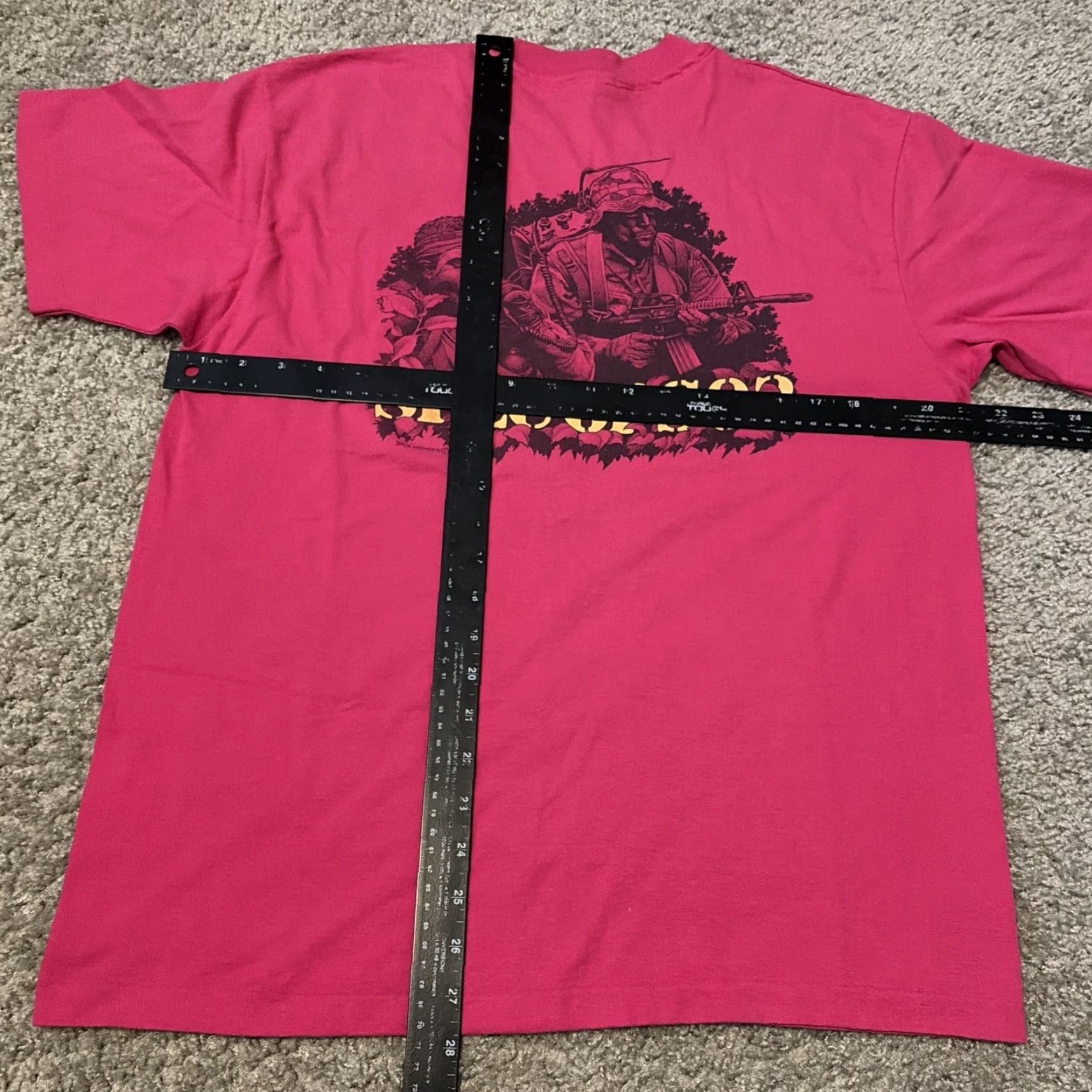 Hanes VINTAGE Spec Ops 93 Military Special Operations Army Pink T-Shirt Large Mens Regular L Hanes Shirt Pink Military 90s Size US L / EU 52-54 / 3 - 6 Thumbnail