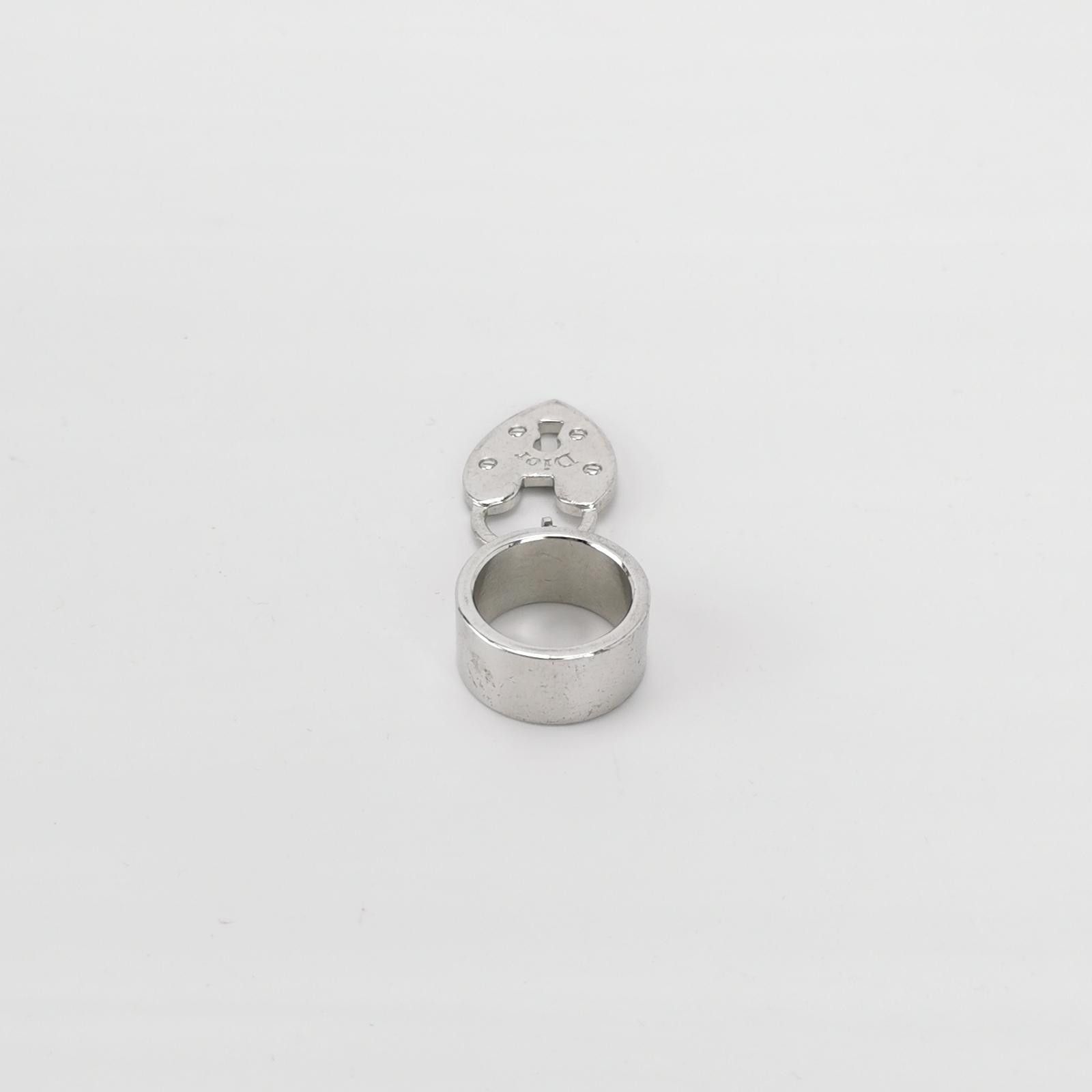 Dior Dior Heart Padlock Ring Size 6 -z2505 Size ONE SIZE - 1 Thumbnail