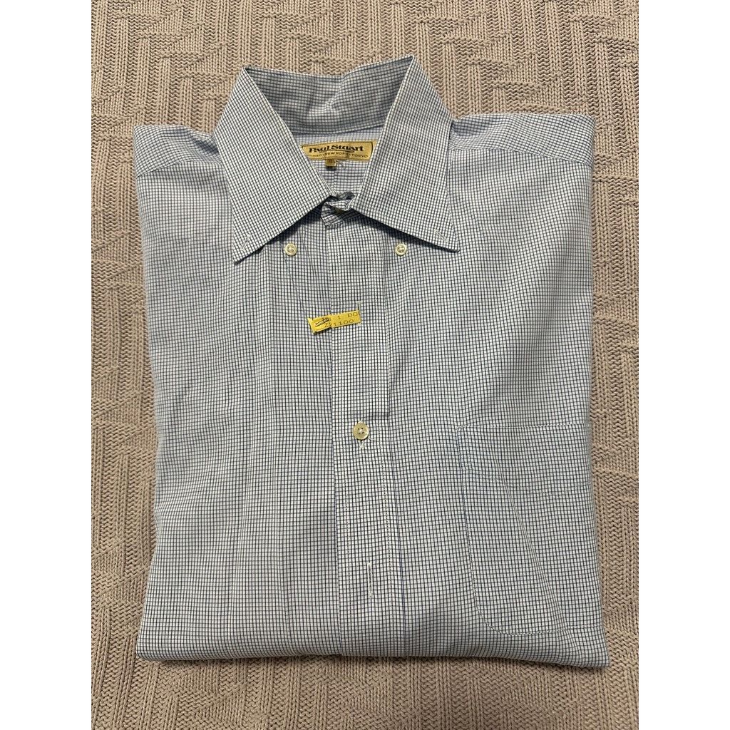 Paul Stuart Paul Stuart blue textured plaid button down size 15.5 Size US M / EU 48-50 / 2 - 1 Thumbnail