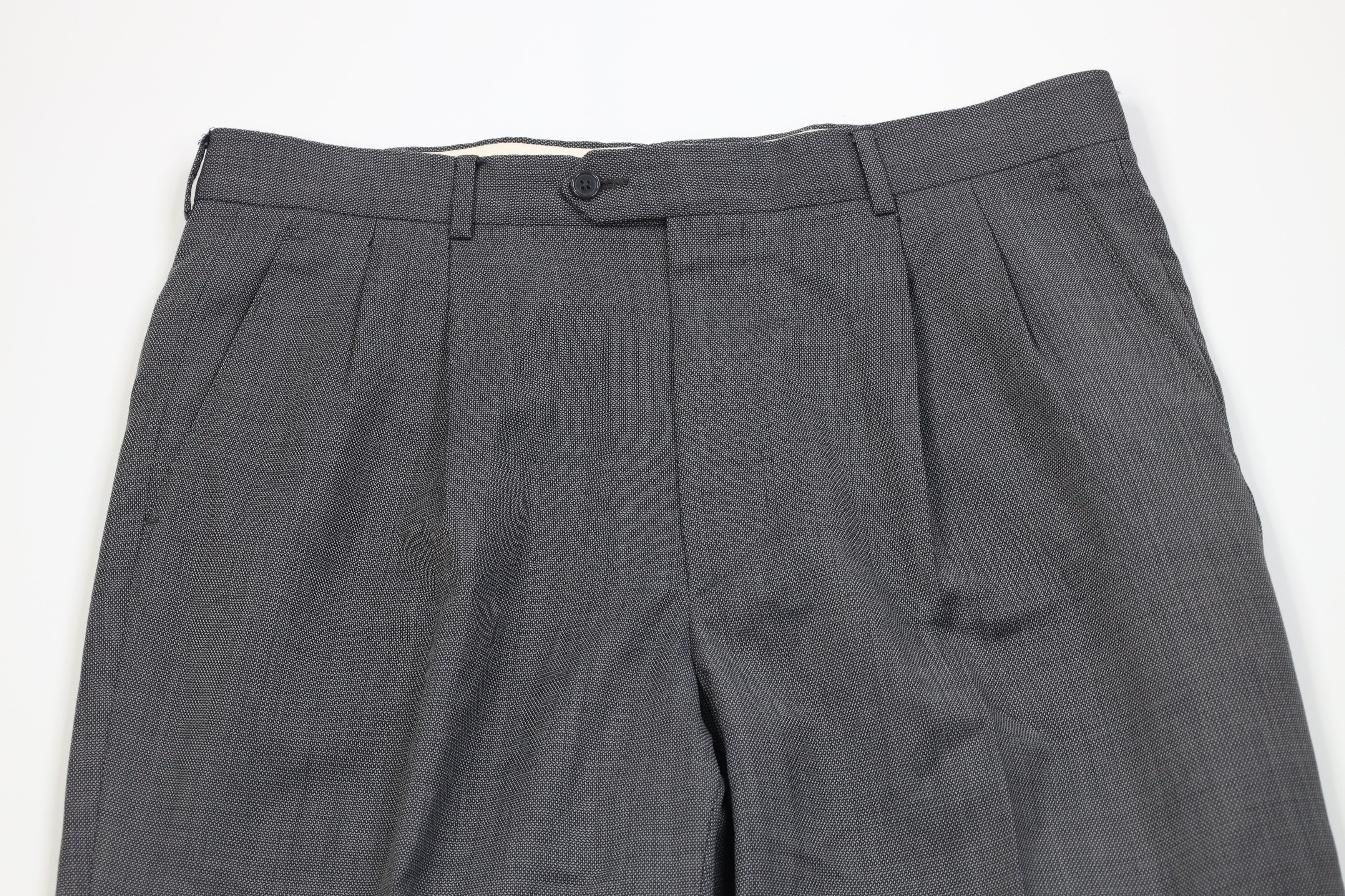 Vintage Vintage Streetwear 140s Wool Blend Wide Leg Chino Pants Size US 36 / EU 52 - 2 Thumbnail