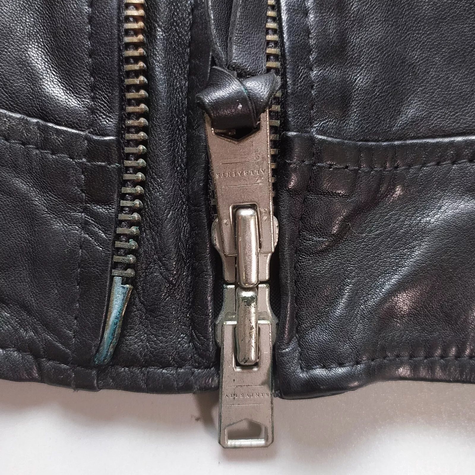 Allsaints ALLSAINTS Bolt Leather Biker Jacket IFD 0748 Size US M / EU 48-50 / 2 - 9 Thumbnail