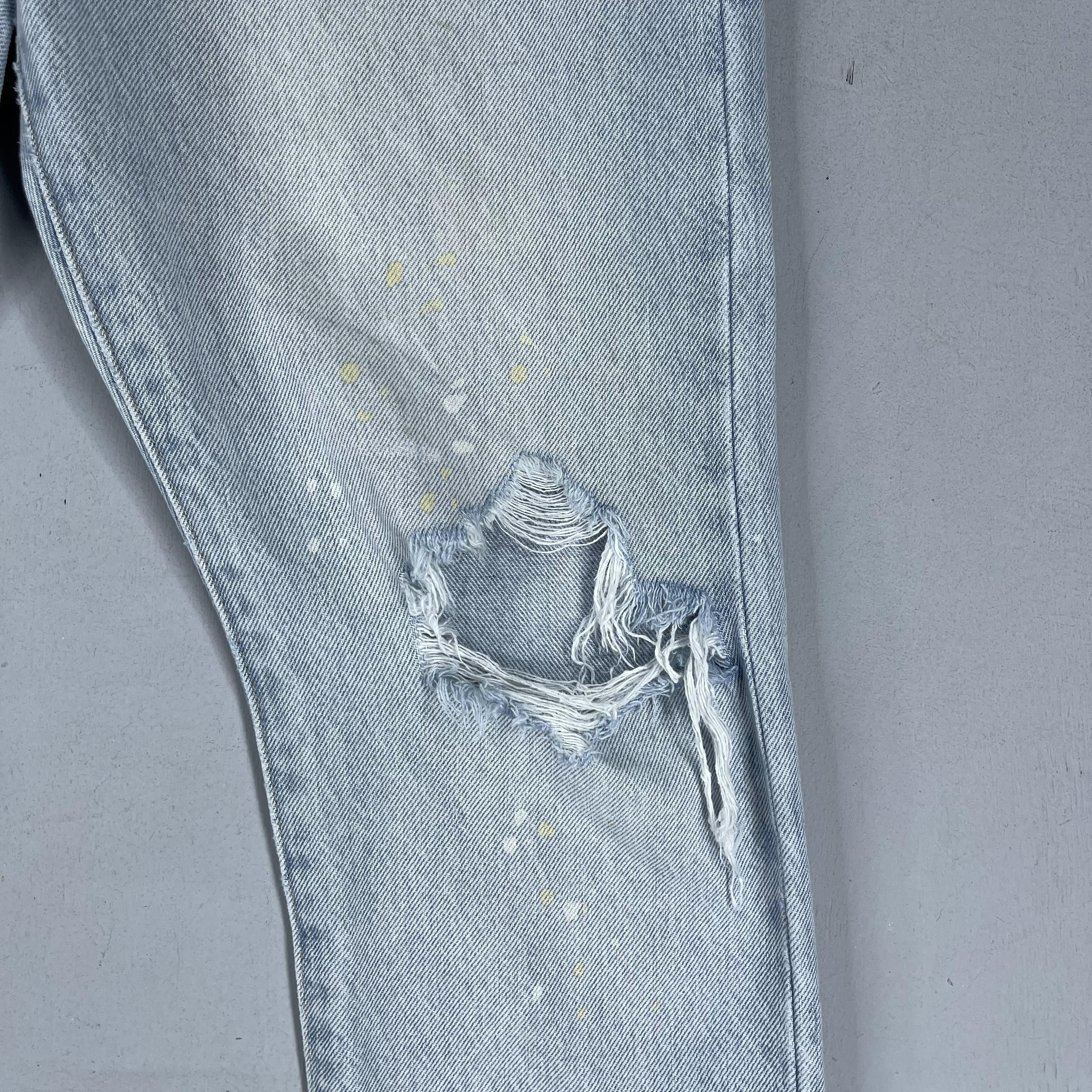 Levi's × Vintage Size 29 Vintage Levis 501 Distressed Paint Splatter Jeans Size US 29 - 5 Thumbnail