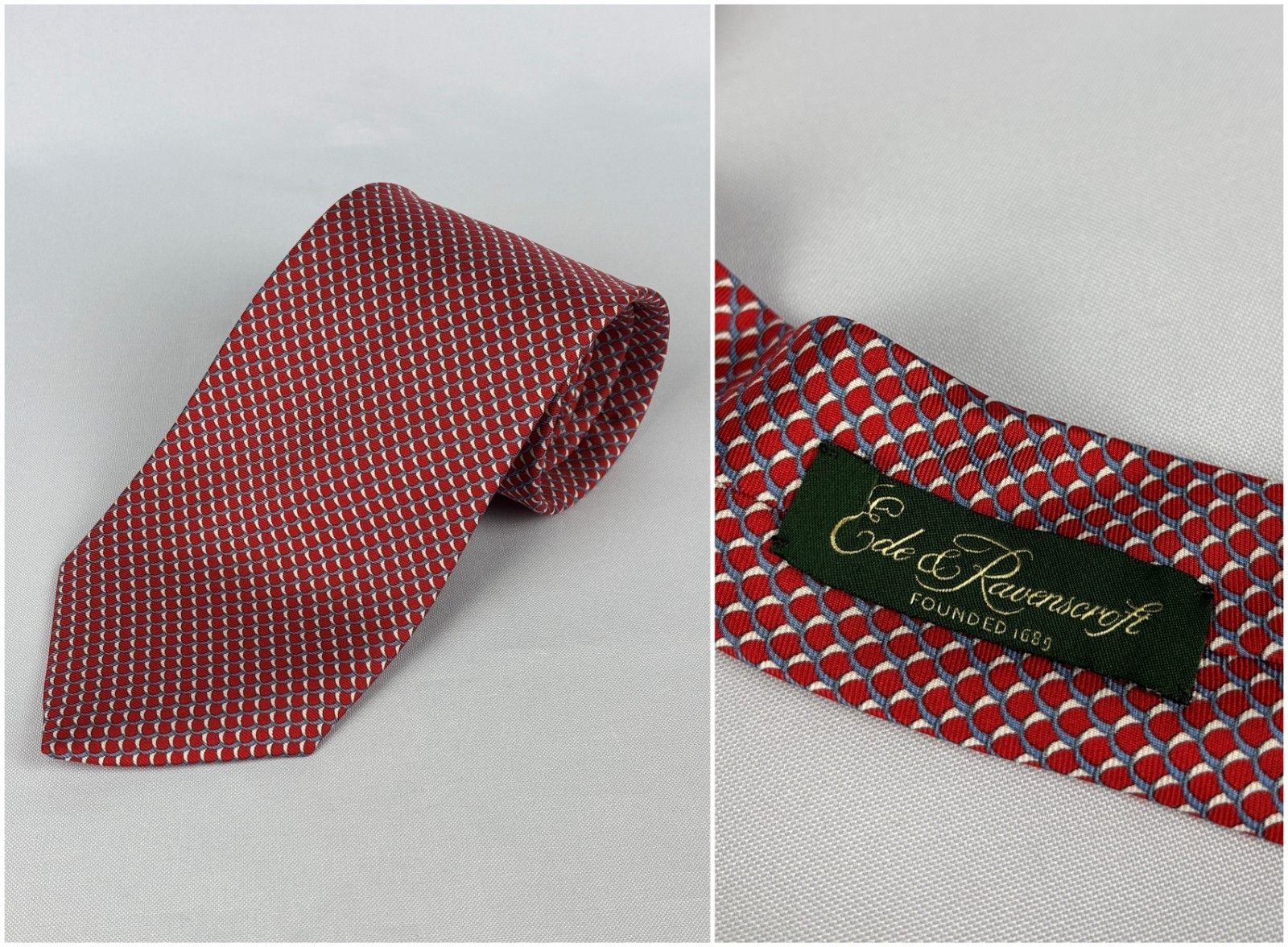Ede & Ravenscroft Ede & Ravenscroft Silk Tie Made in England Size ONE SIZE - 1 Thumbnail