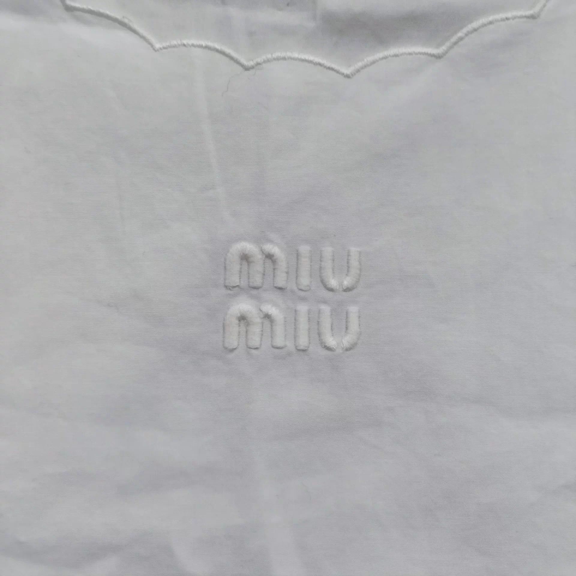 Miu Miu MIU MIU Women's White Cami Size XS / US 0-2 / IT 36-38 - 2 Thumbnail