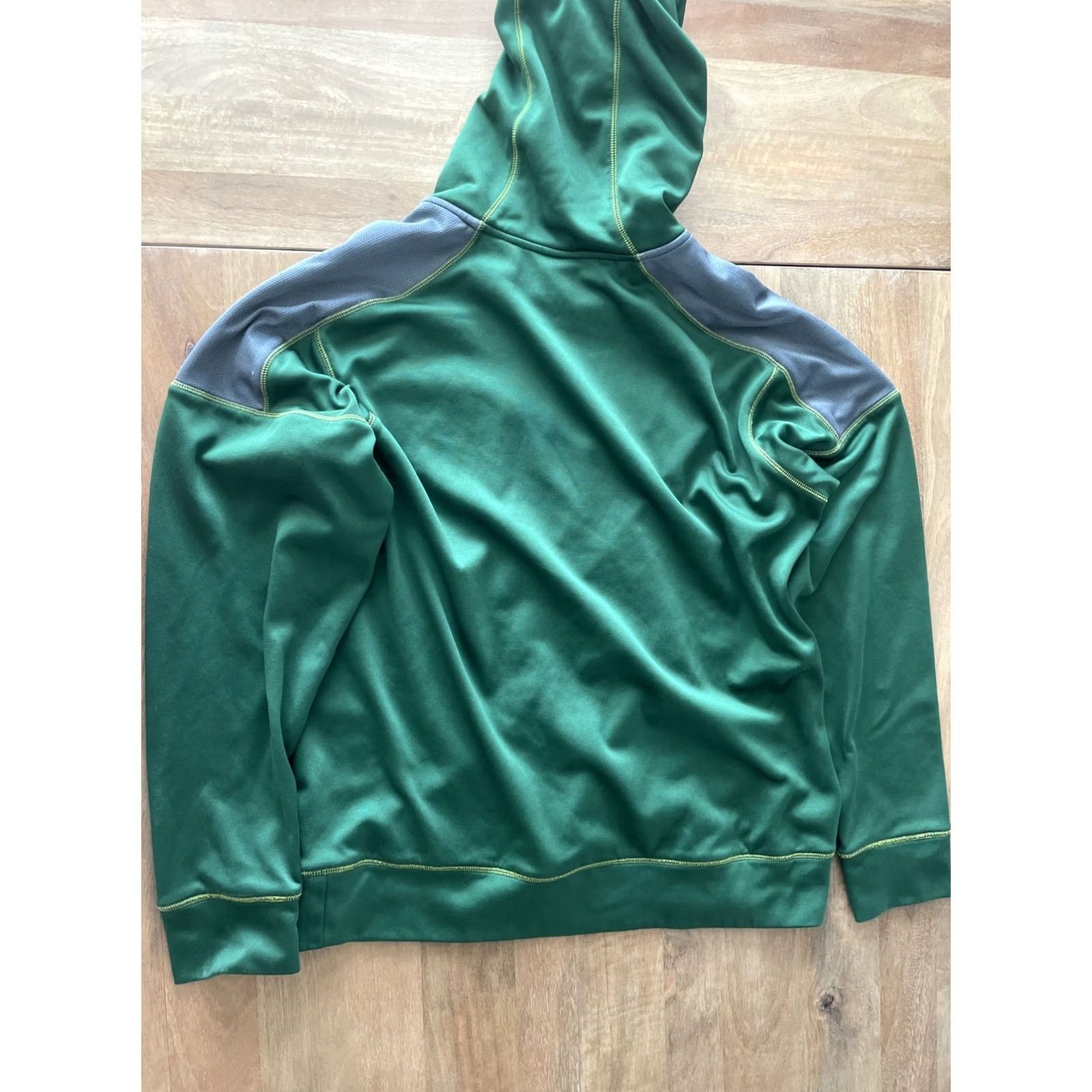 Nike VINTAGE Nike Pullover Hoodie Mens M Green Logo 90s College Retro Swoosh Crew Neck Hoodie Size US M / EU 48-50 / 2 - 2 Thumbnail