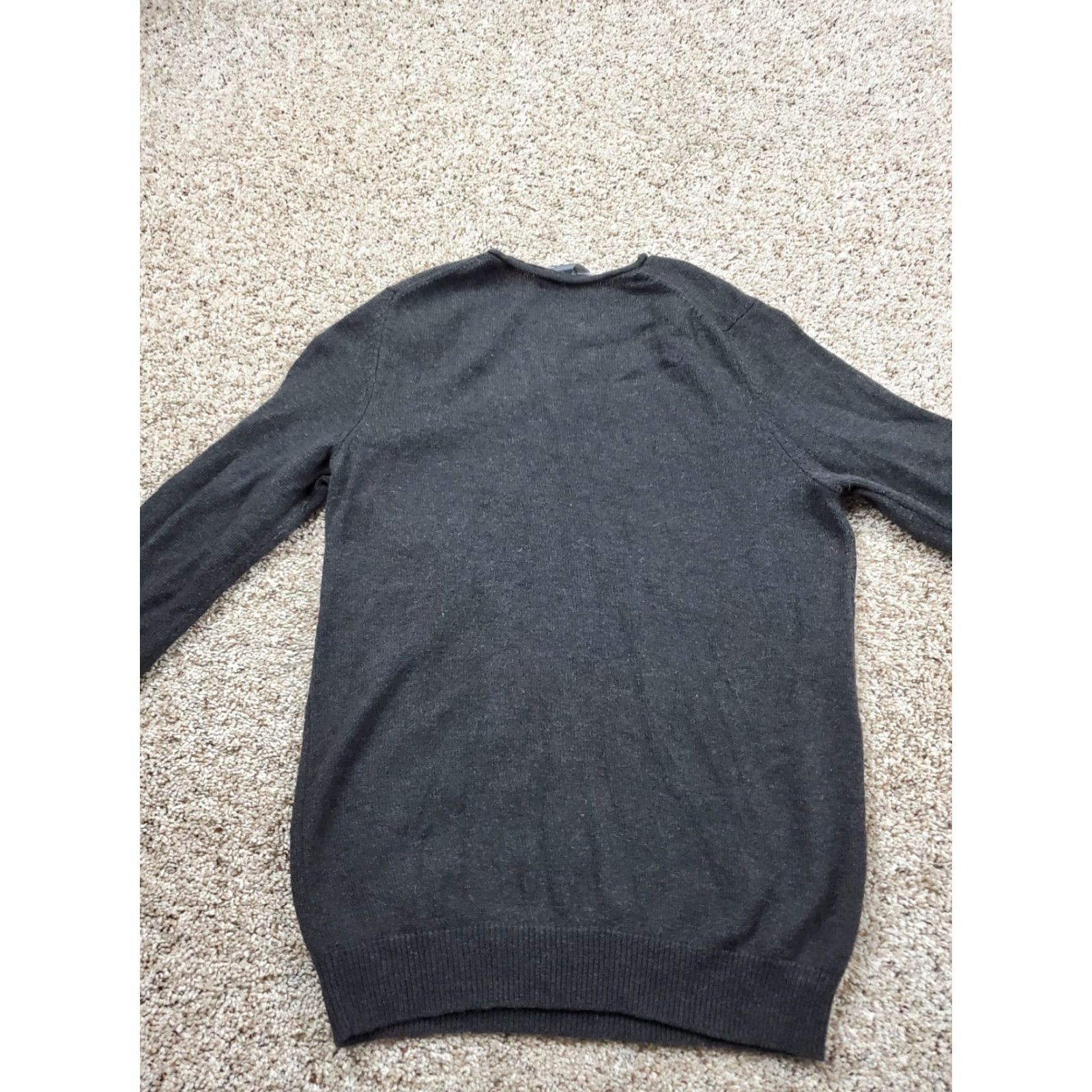 Vince Vince Sweater Mens Small Black Wool Camel Hair Blend Round Neck Pullover Size US S / EU 44-46 / 1 - 6 Thumbnail