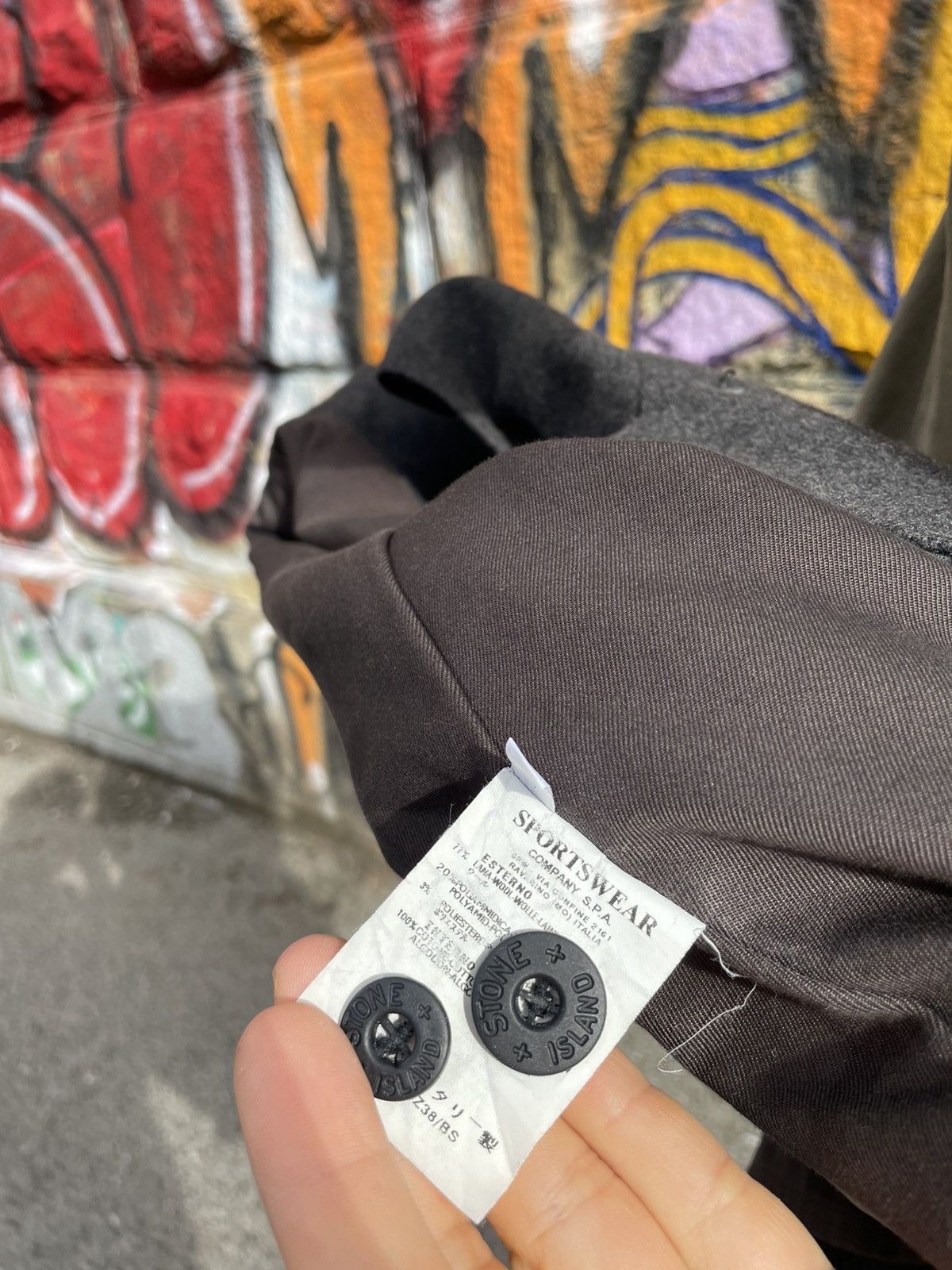 Stone Island × Vintage Vintage Stone Island Wool Coat Size US L / EU 52-54 / 3 - 9 Thumbnail