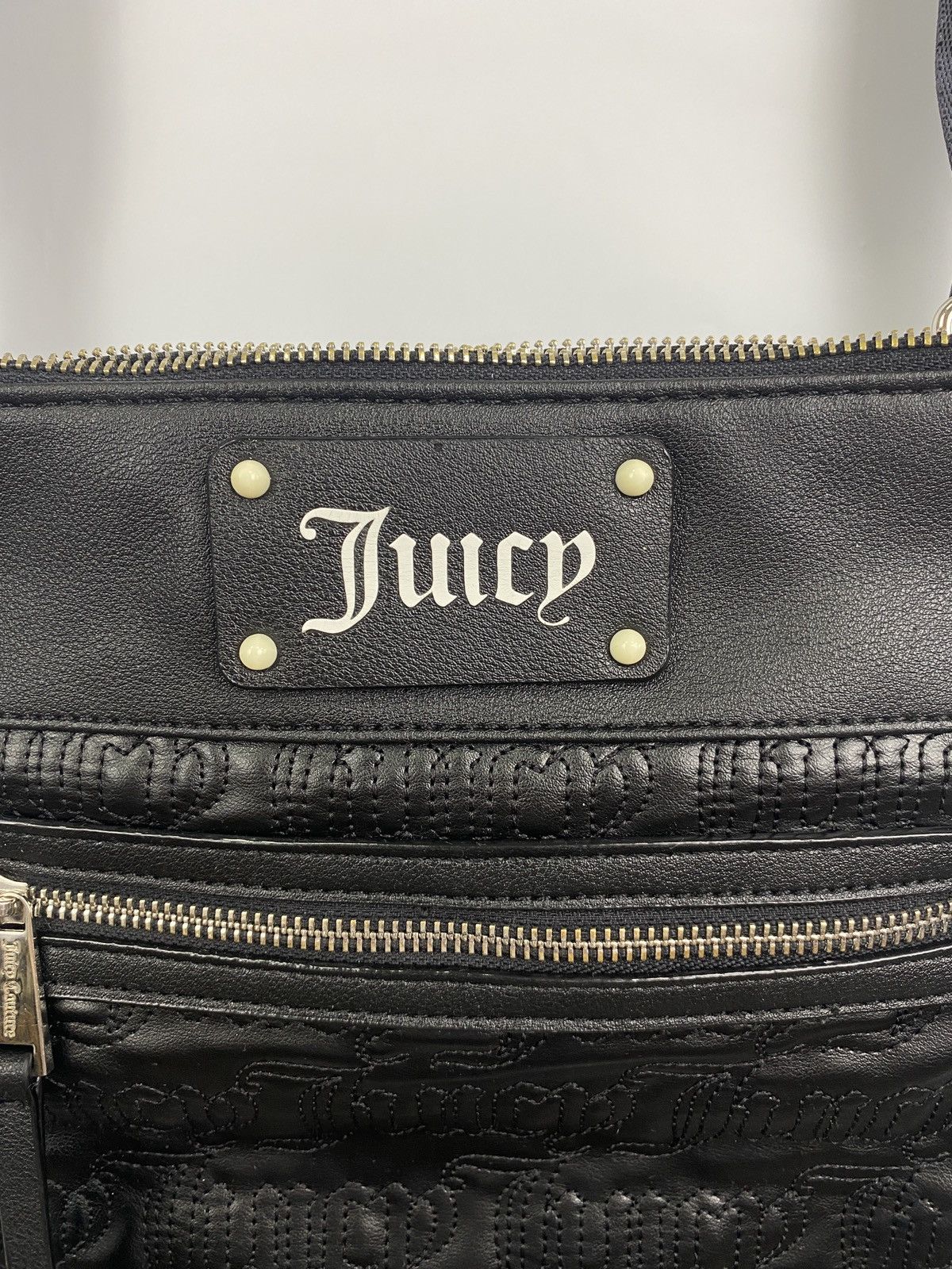 Juicy Couture Jeans Y2K Juice Couture Leather Bag Los Angeles Rare Retro Hupe Size ONE SIZE - 4 Thumbnail