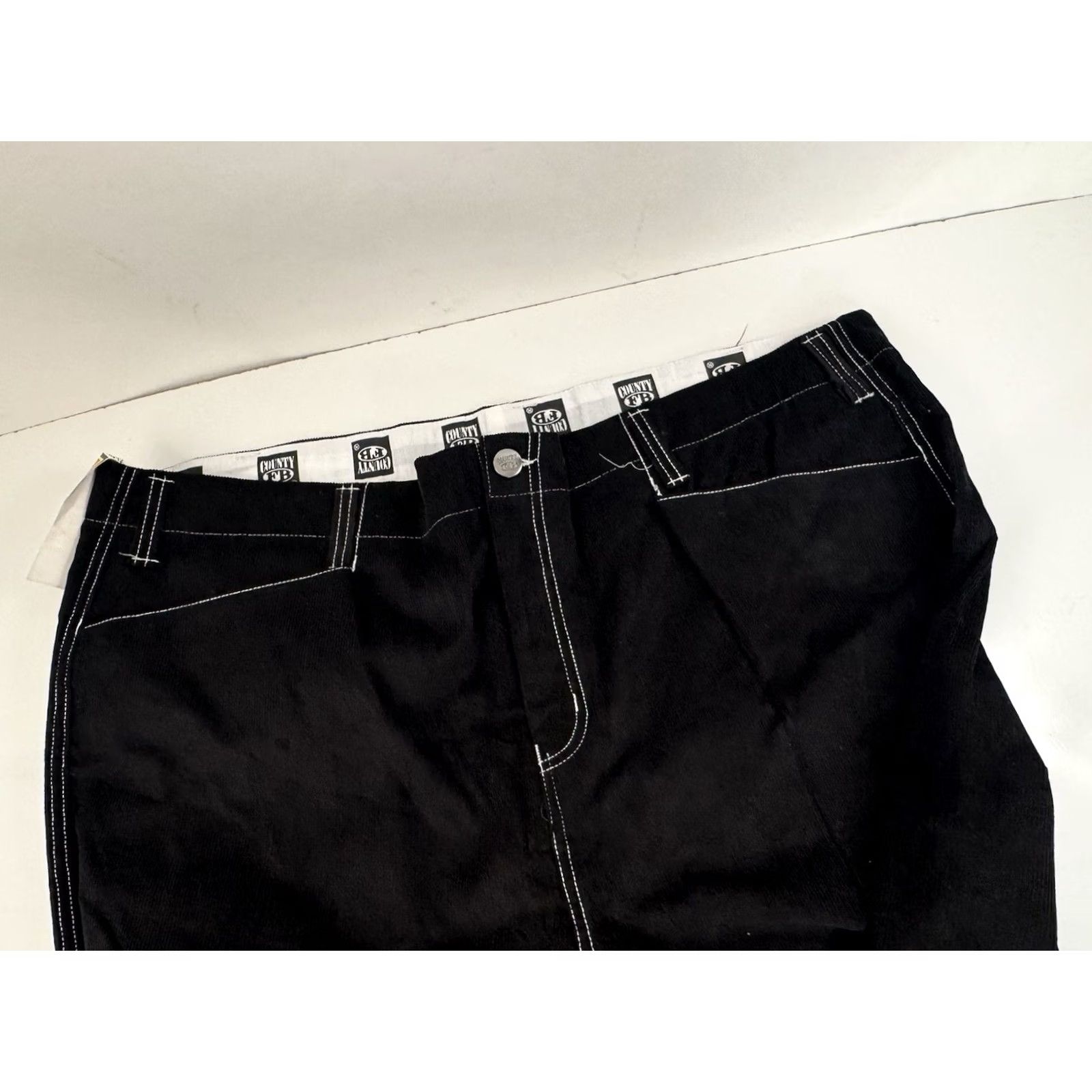 Vintage FB COUNTY Pants - Corduroy Black 50 x 32 Men Regular Inseam 32 Size US 34 / EU 50 - 4 Thumbnail