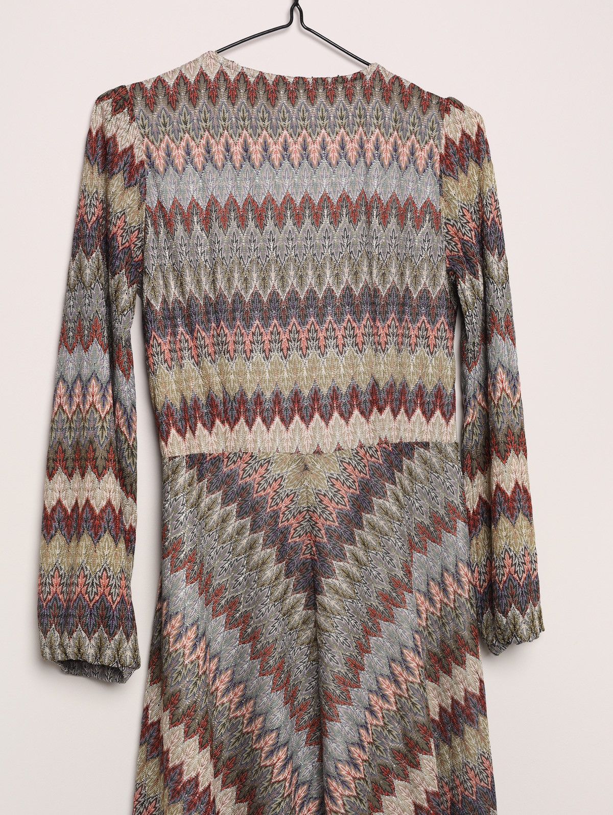 Missoni Missoni Geometric Cotton Viscose Linen Dress Long Printed Size XS / US 0-2 / IT 36-38 - 17 Thumbnail