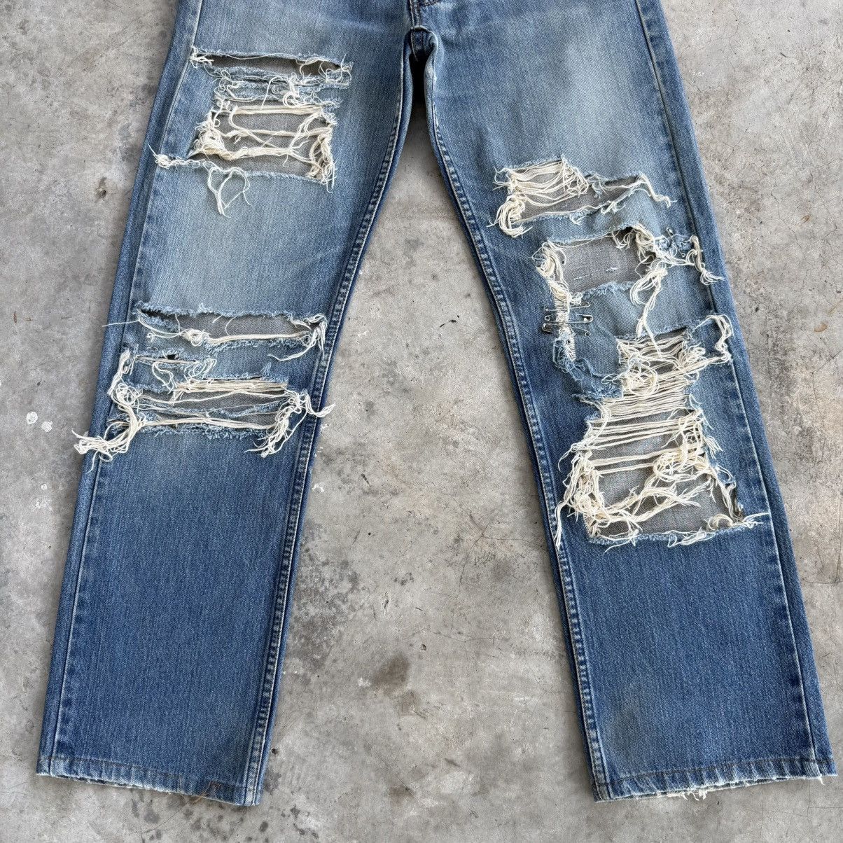 Levi's Vintage Clothing W28x29.5 Vintage Levi's 512 Distressed Denim Jean Pants Size US 28 / EU 44 - 4 Thumbnail