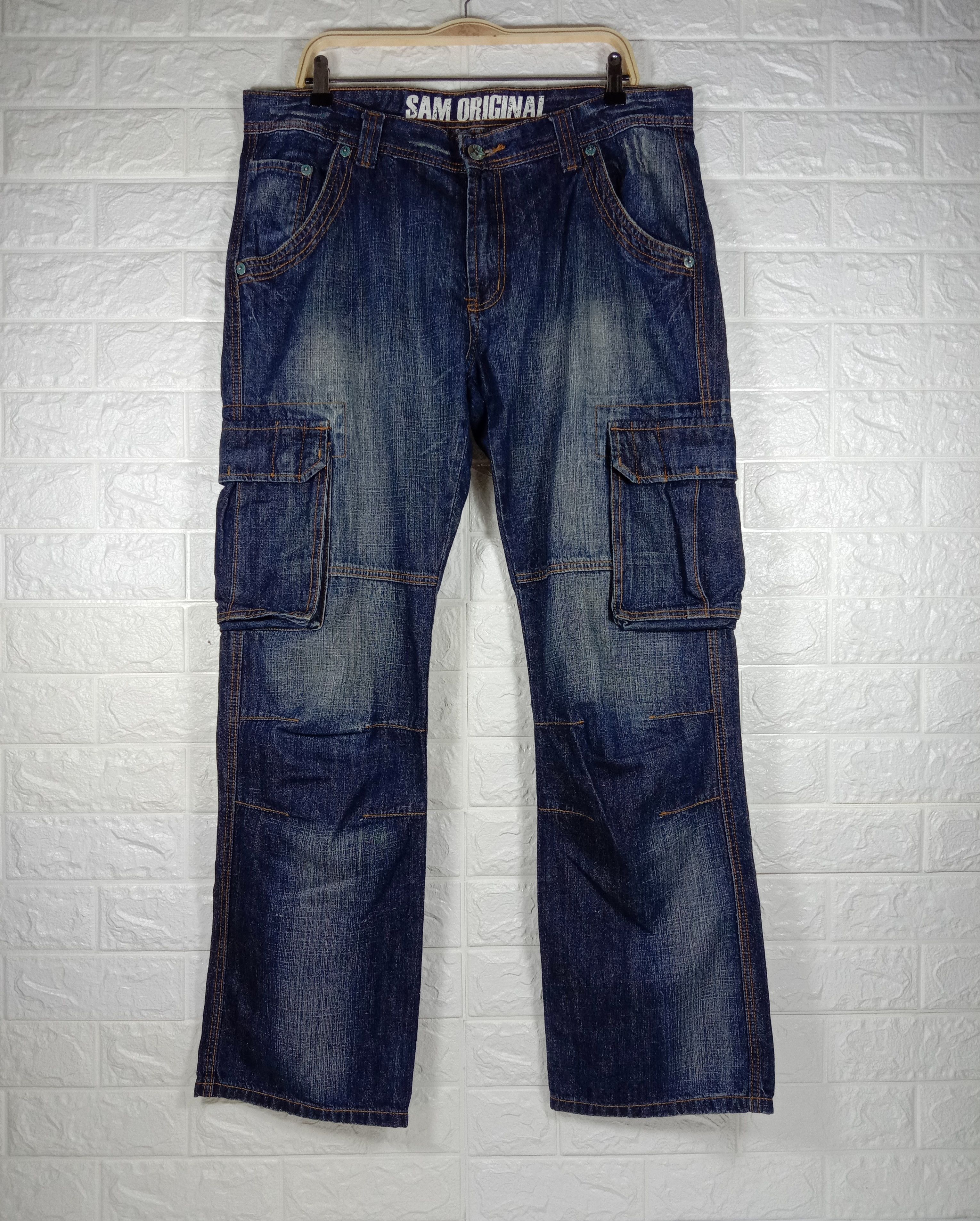 Vintage Japanese Blue Sam Original Multipocket Cargo Jeans