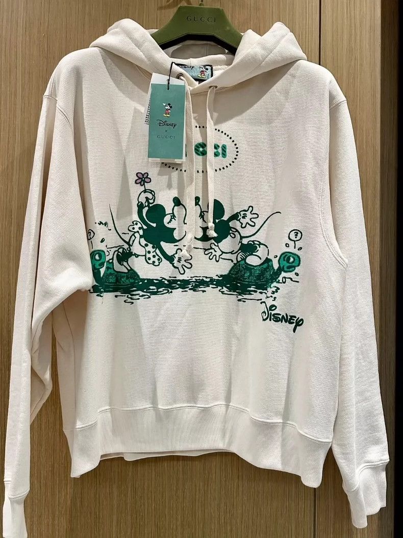Gucci Gucci Disney Green Mickey Mouse Co-branded Cotton Mickey Sw Size US L / EU 52-54 / 3 - 1 Thumbnail