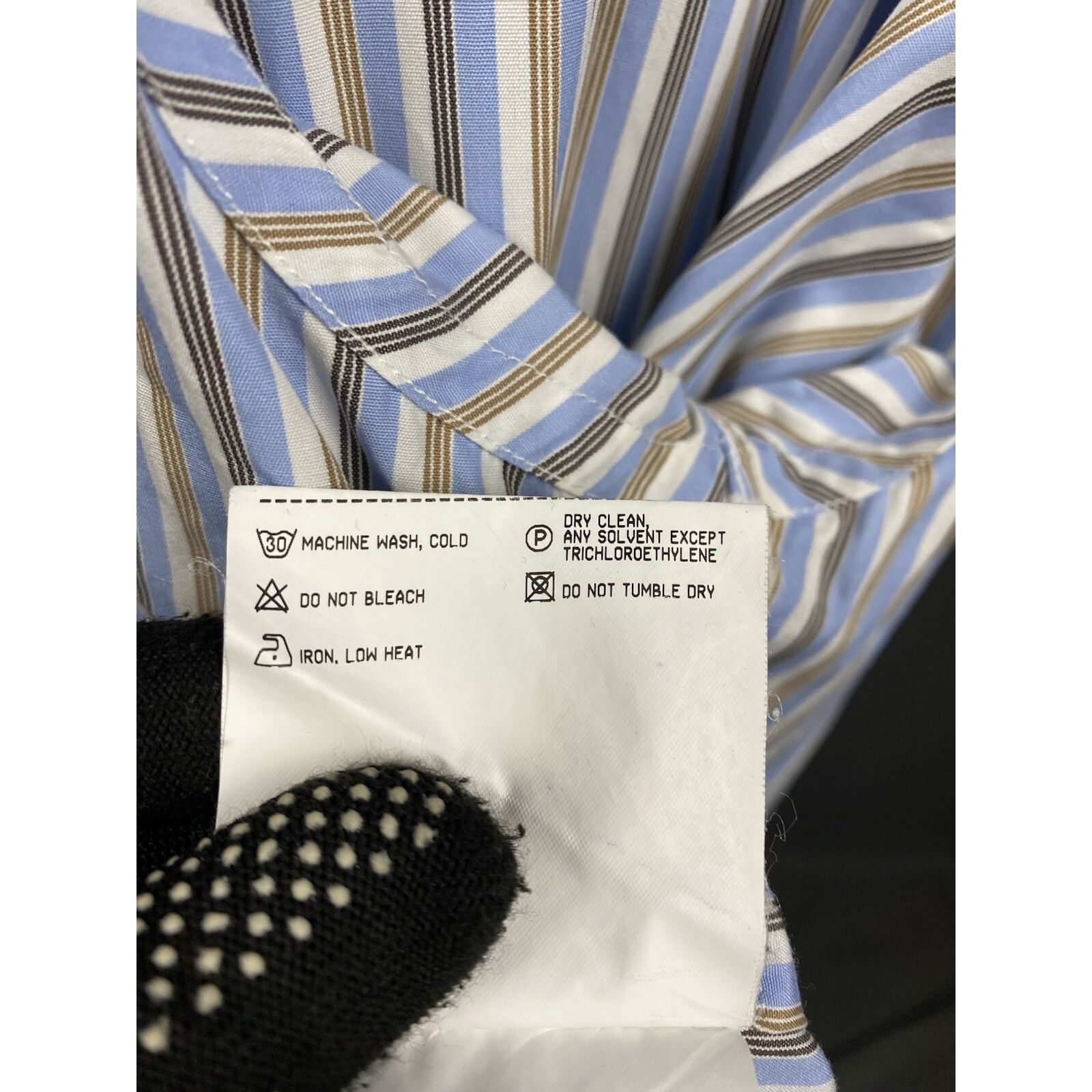 Burberry Burberry Men's Blue Striped Longsleeve Striped Shirt Size 3 Size US L / EU 52-54 / 3 - 13 Thumbnail