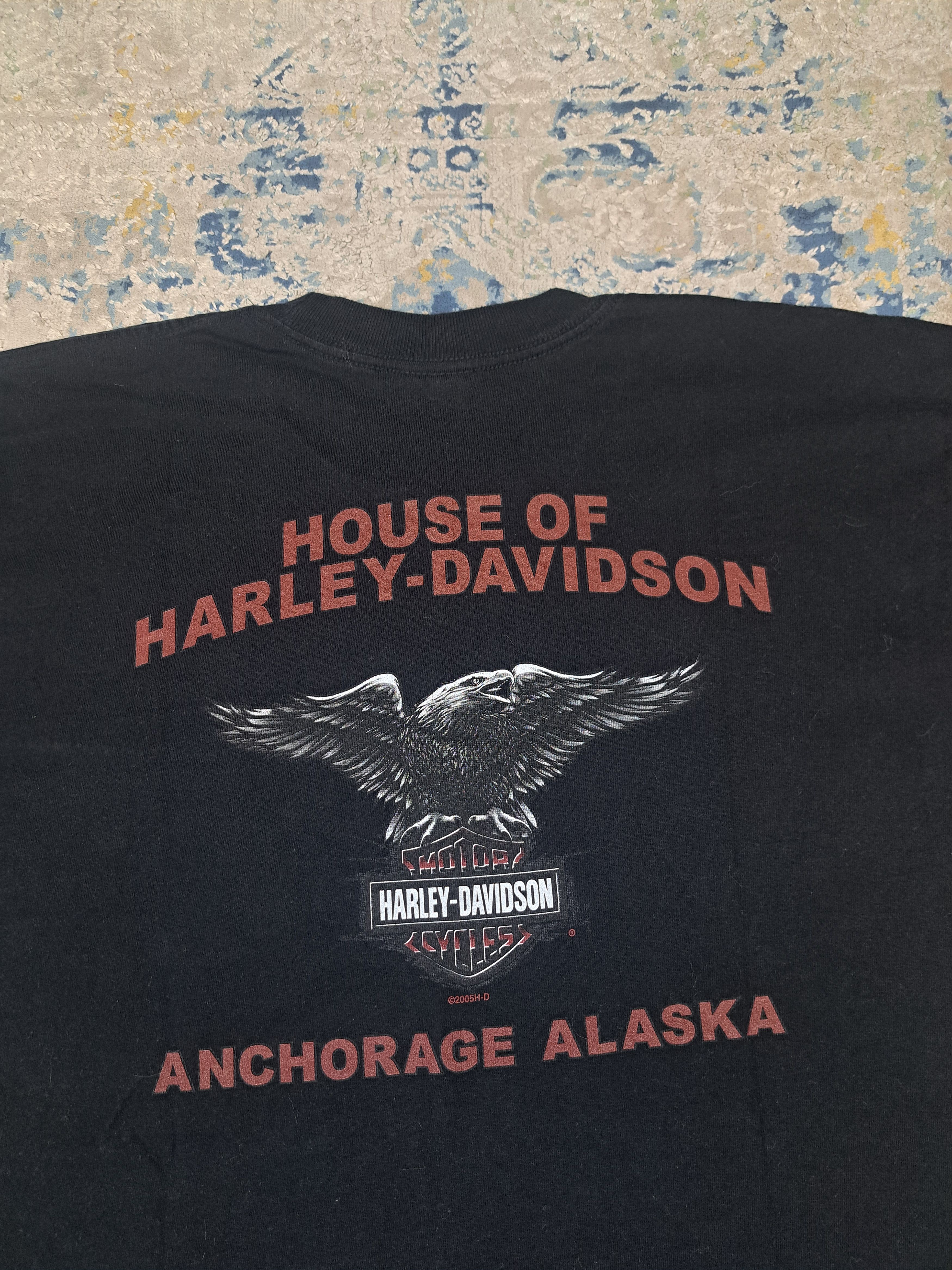 Harley Davidson Vintage 2006 Harley Davidson Big Eagle Tee Motorcycle Size US XL / EU 56 / 4 - 3 Thumbnail