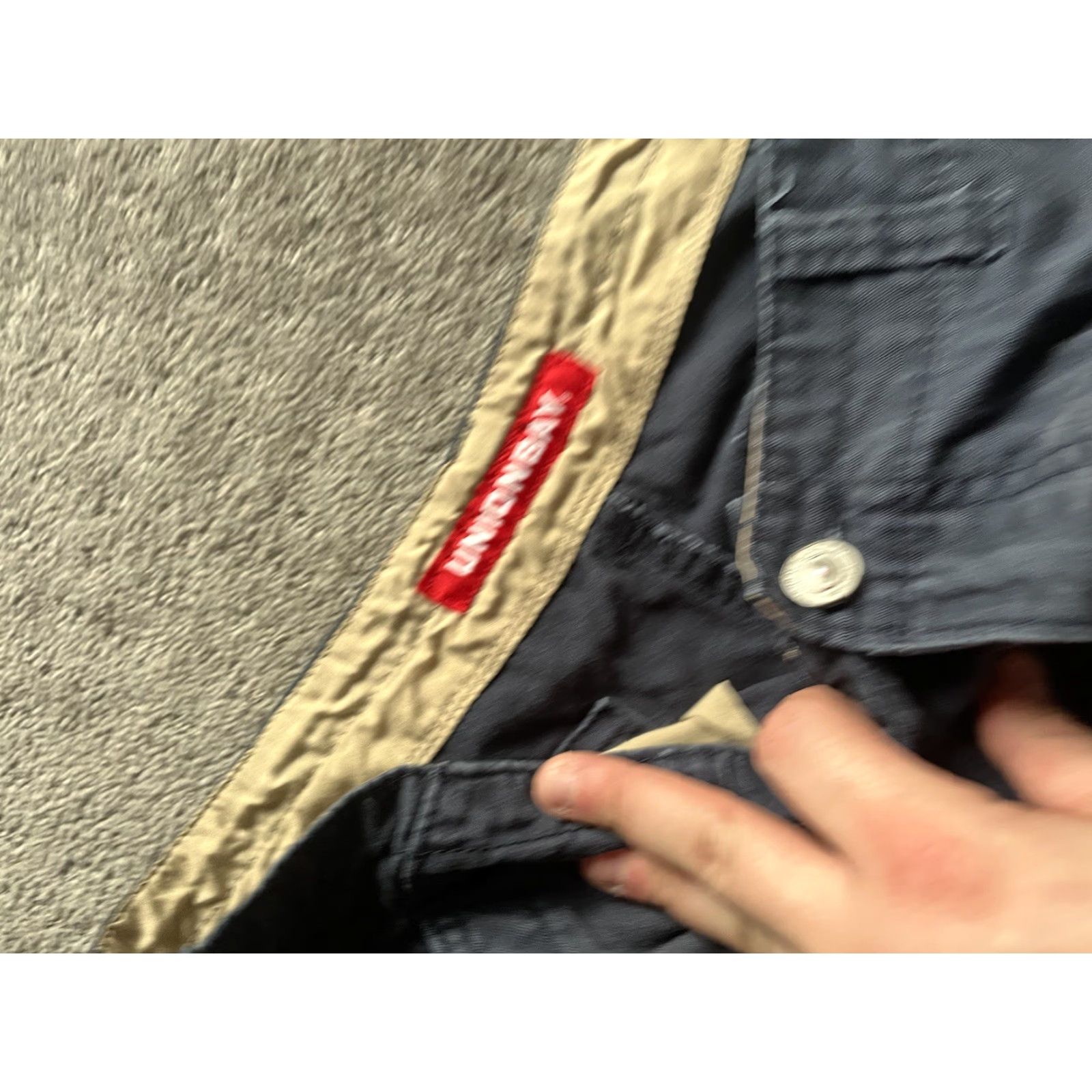 Vintage UNIONBAY Men 38 Cargo Shorts Navy Blue Stretch Flat Front Casual Heavy Size US 38 / EU 54 - 3 Thumbnail