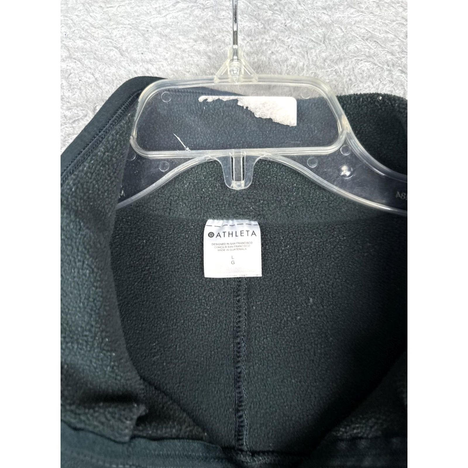 Athleta Athleta Fleece Pullover Womens L Green 1/4 Zip Mock Neck Pockets Sweatshirt Size L / US 10 / IT 46 - 6 Thumbnail