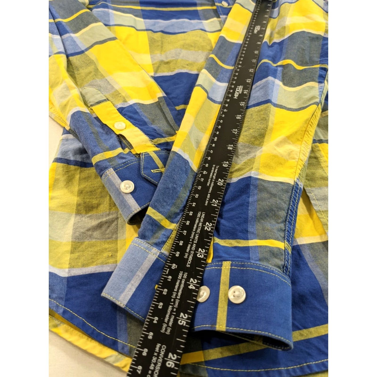 Vintage Panhandle Slim Rough Stock Shirt Mens M Button Up Long Sleeve Blue a d Gold EUC Size US M / EU 48-50 / 2 - 5 Thumbnail