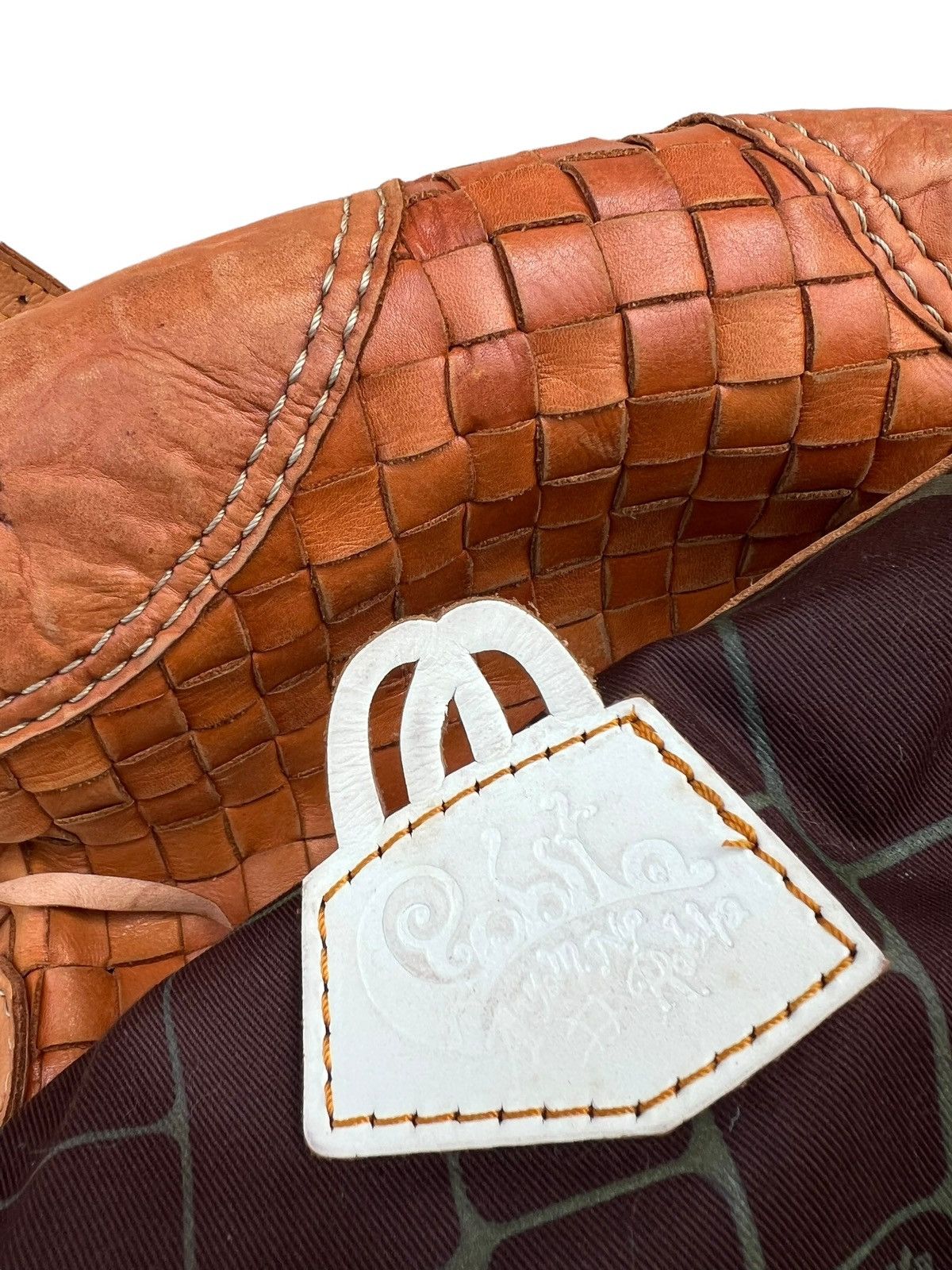 Leather Robita Japan Patina Woven Leather Bag Size ONE SIZE - 13 Thumbnail
