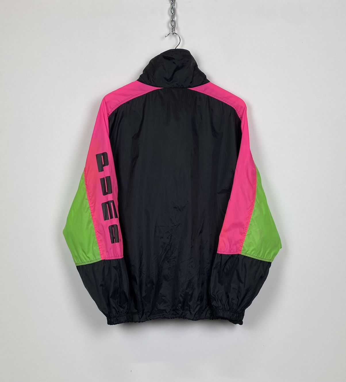 Puma × Vintage Vintage Puma Light Anorak Jacket Size M Black Made In Italy Size US M / EU 48-50 / 2 - 7 Thumbnail