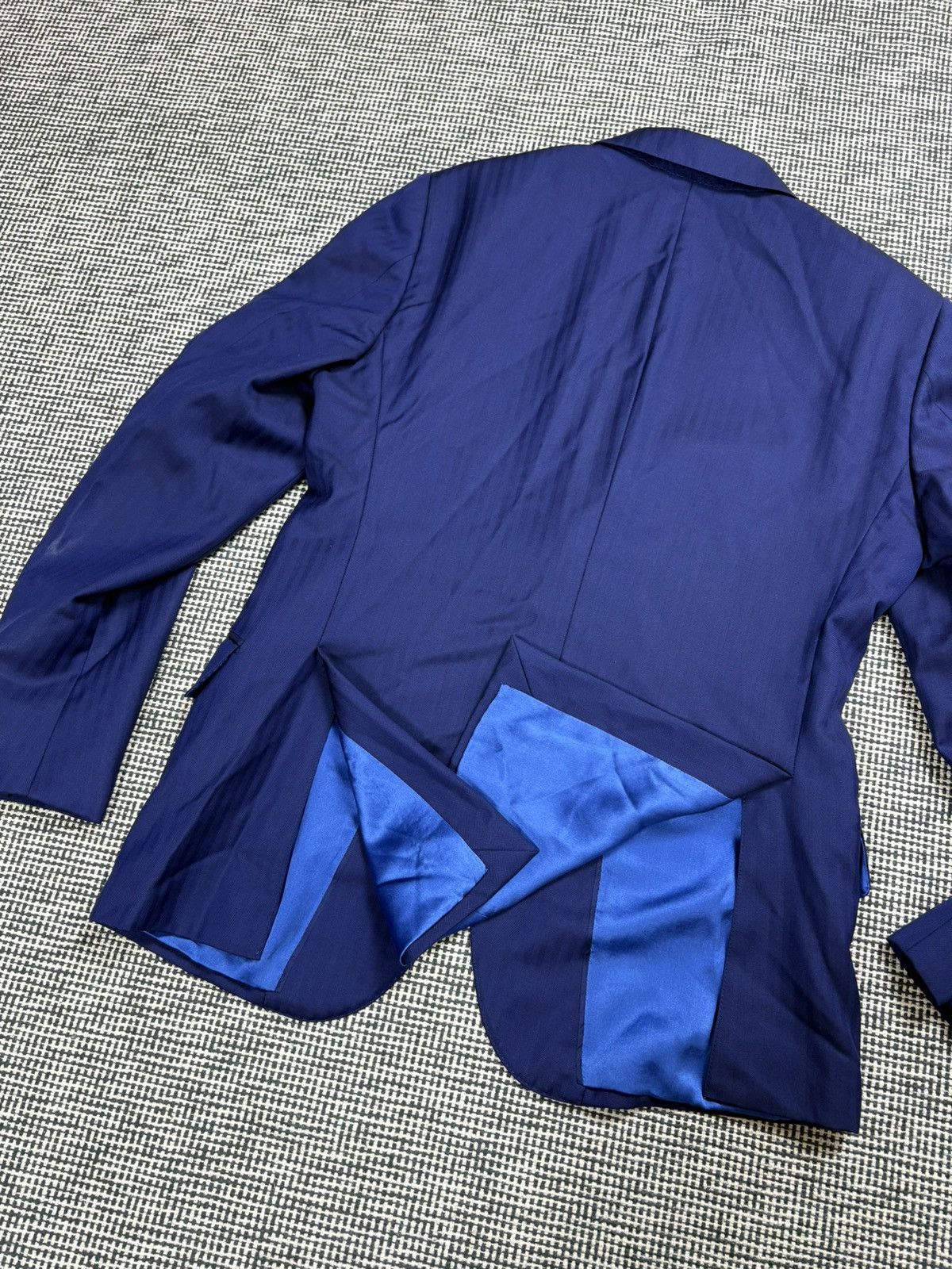 Pal Zileri Pal Zileri 46Rit striped blue two buttons suit blazer jacket Size 36R - 3 Thumbnail