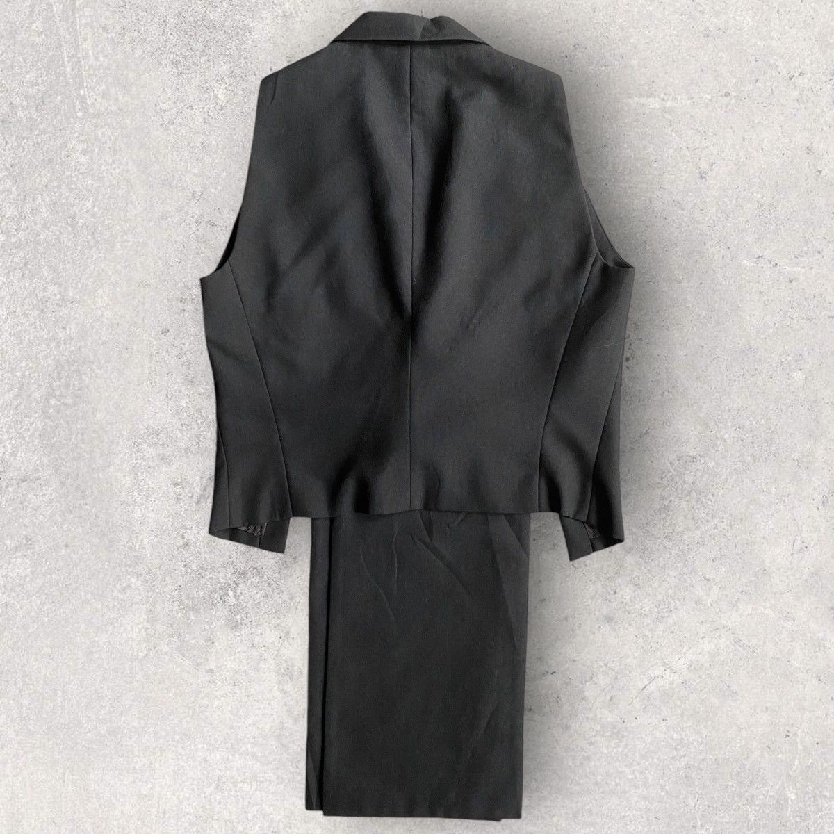 Yohji Yamamoto Vintage SS93 Cut Out Wool Gabardine Blazer Size S / US 4 / IT 40 - 4 Thumbnail