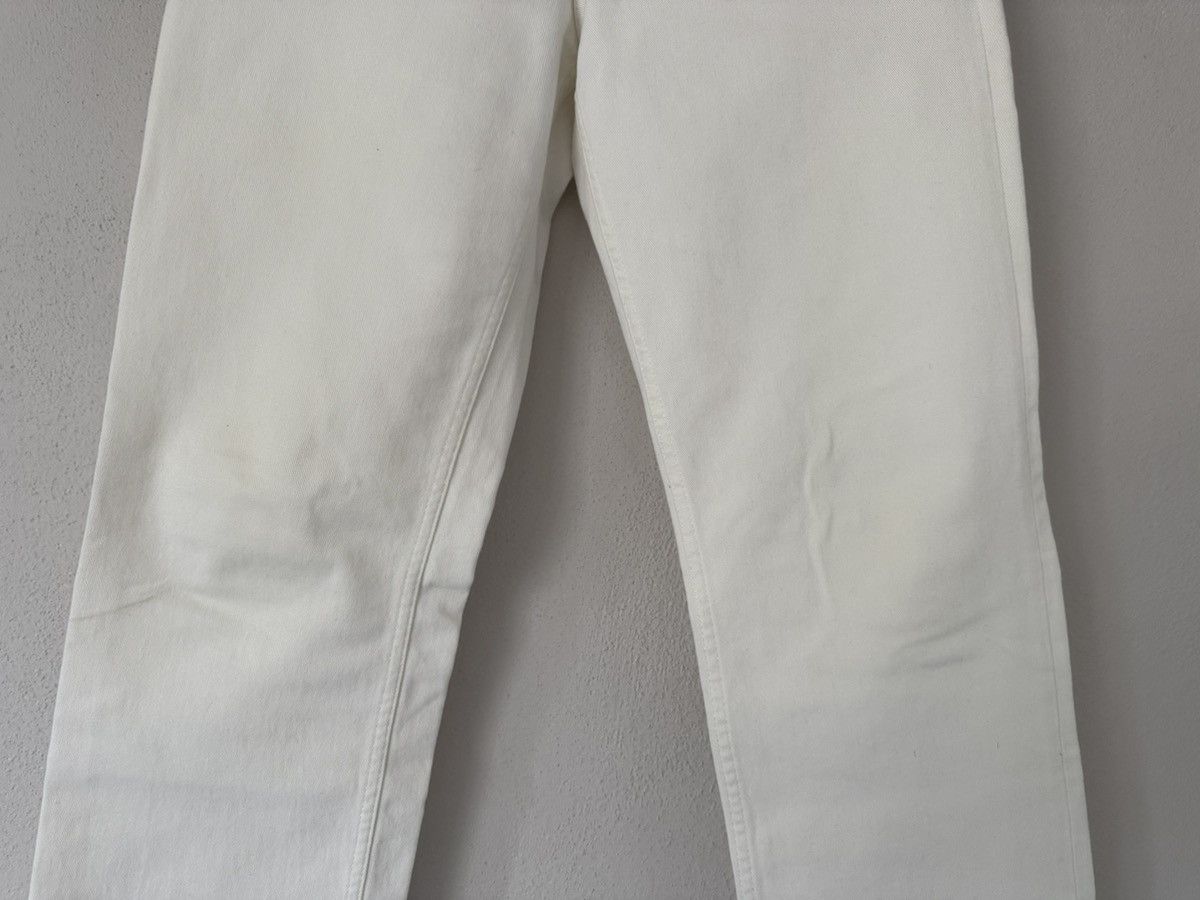 Balenciaga White Denim Jeans with Raw Hem Detail Size US 34 / EU 50 - 3 Thumbnail
