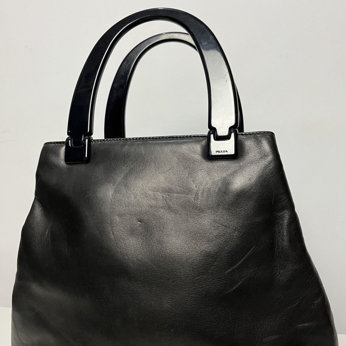 Prada Vintage Prada Nappa Leather Hand-Bag Size ONE SIZE - 9 Thumbnail