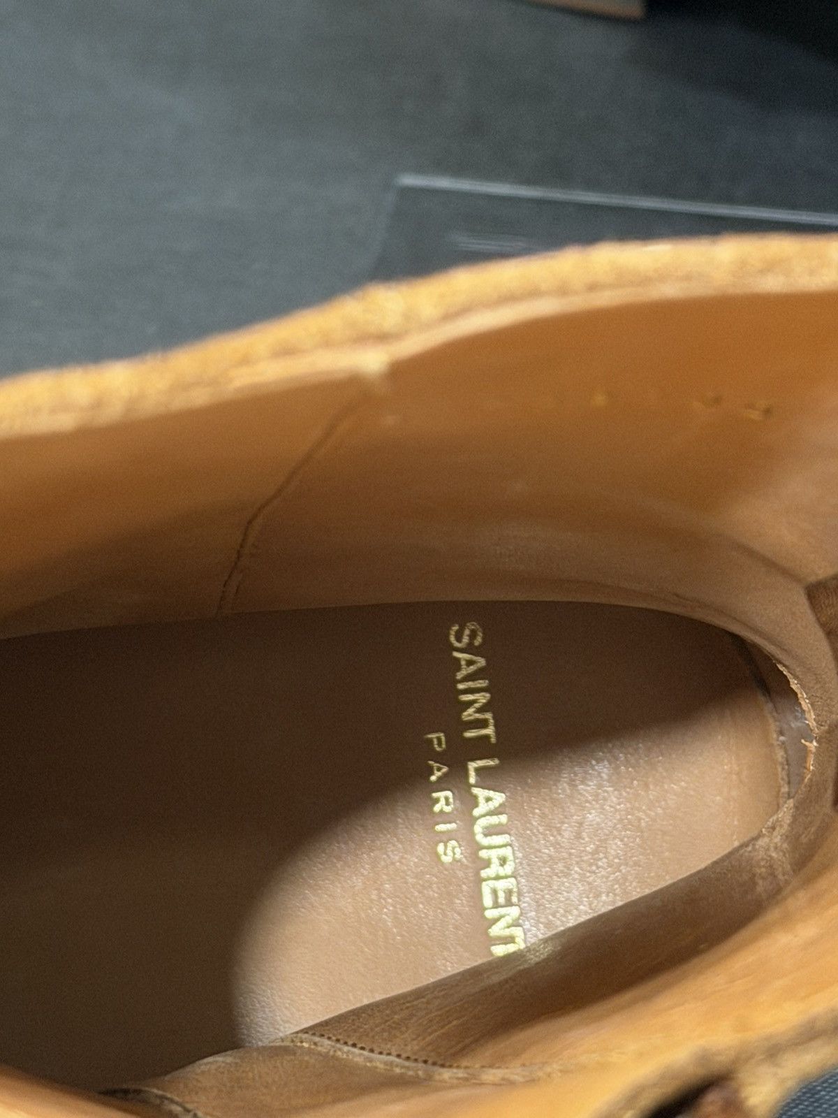 Saint Laurent Paris SAINT LAURENT TOBACCO SUEDE HARNESS BOOTS IN SIZE 42 Size US 8 / EU 41 - 4 Thumbnail