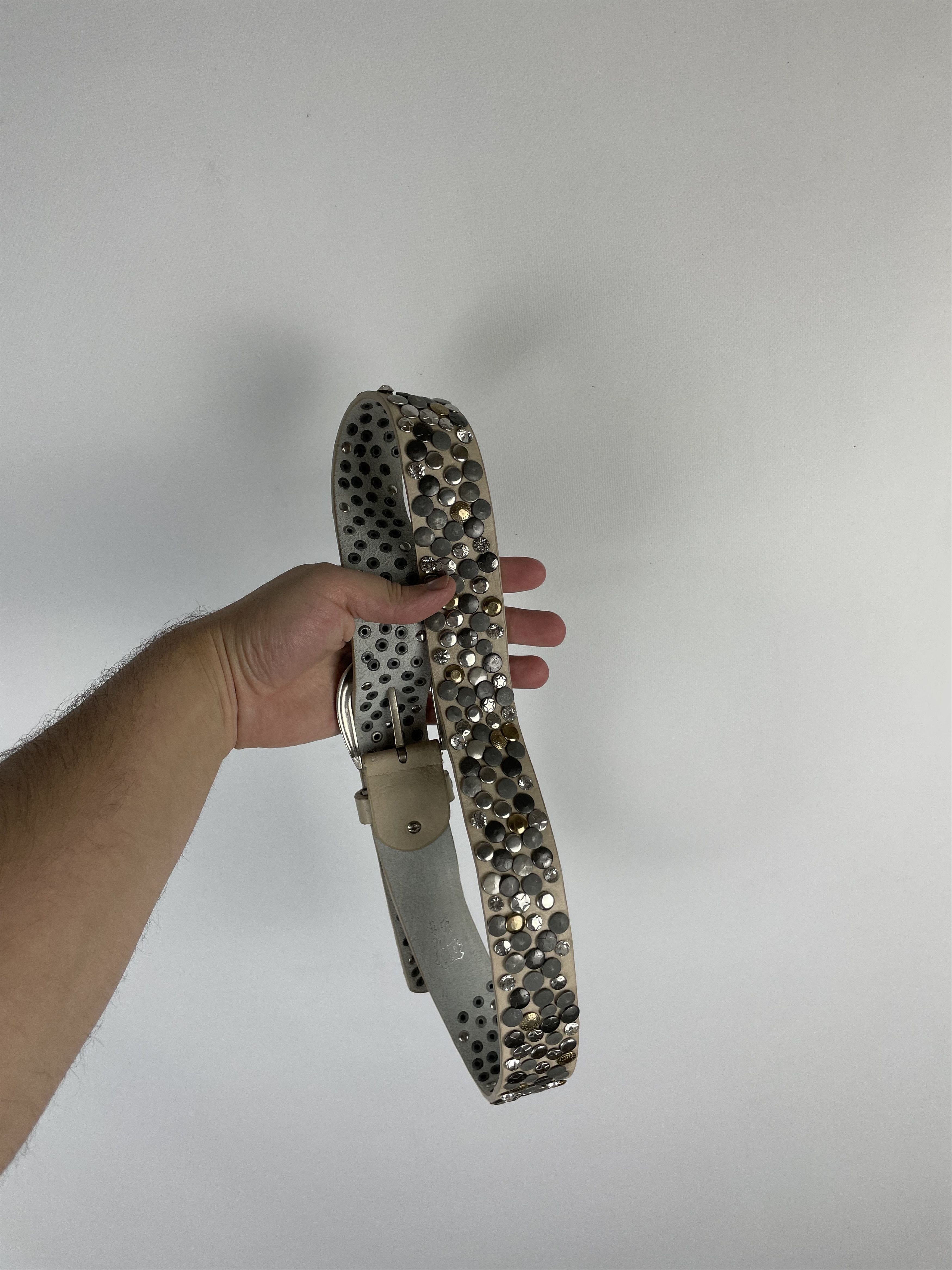 Japanese Brand × Vintage Vintage Leather belt Avant Garde Style Y2k Size ONE SIZE - 8 Thumbnail