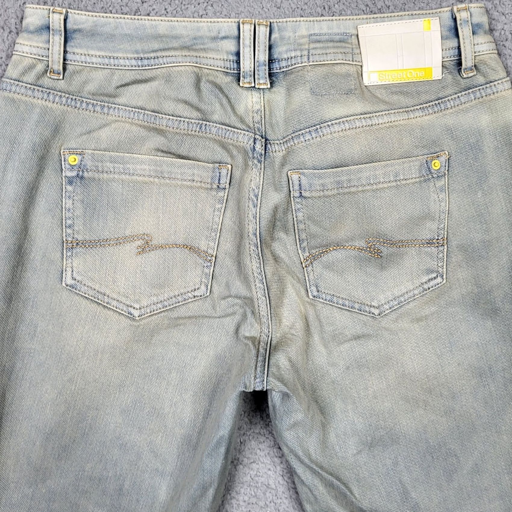 Vintage Be you in Street One CRISSI Loves Denim Women's Light blue jeans Sz 31 Size 24" / US 00 / IT 34 - 6 Thumbnail