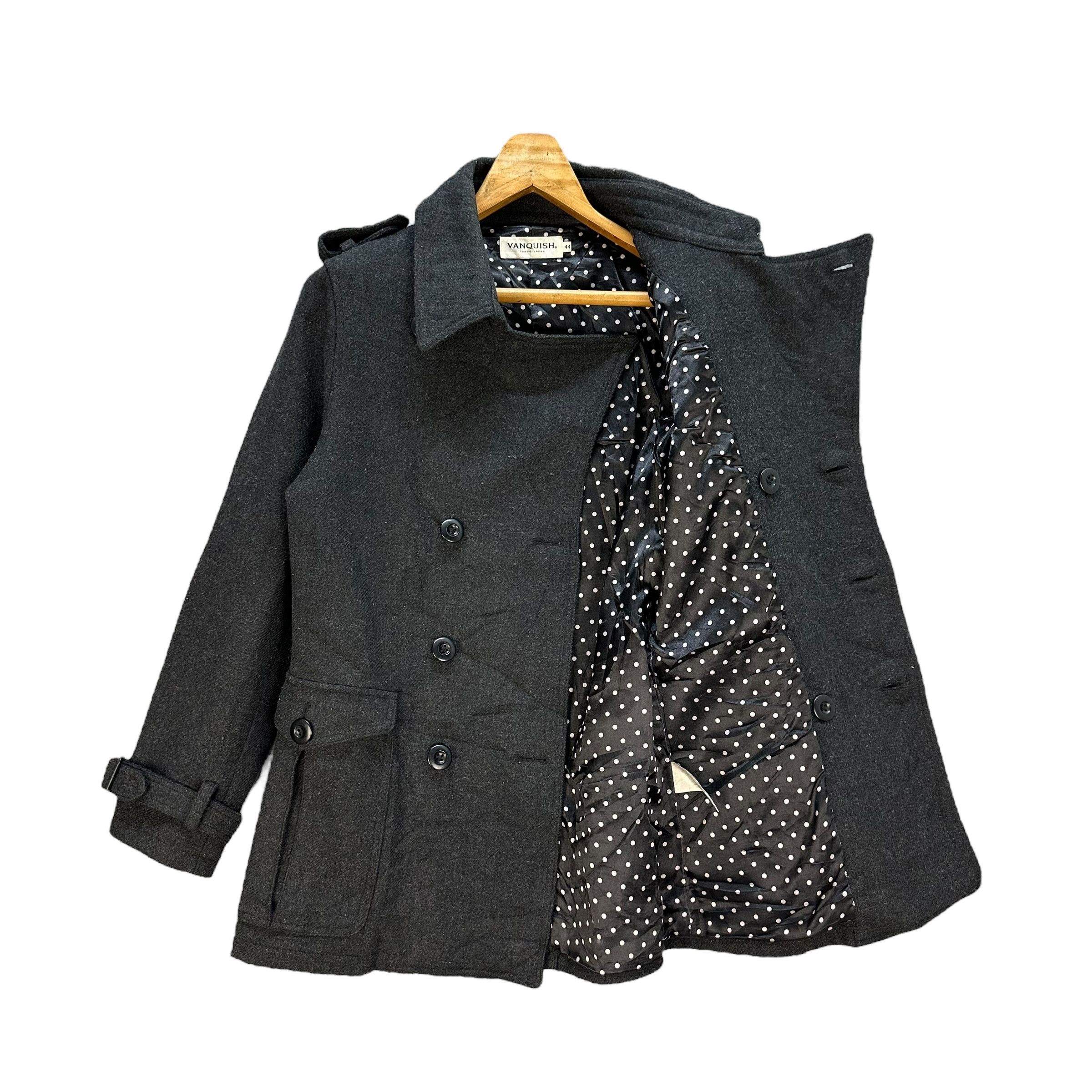 Vanquish VANQUISH Double Breasted Coat Wool Jacket #A64-1538 Size US S / EU 44-46 / 1 - 6 Thumbnail