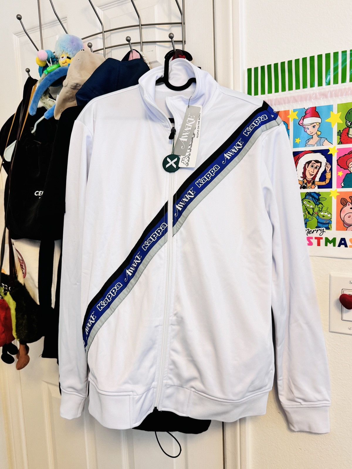 Awake NY × Kappa Awake x Kappa Eldred Track Jacket White M NEW Size US M / EU 48-50 / 2 - 1 Thumbnail