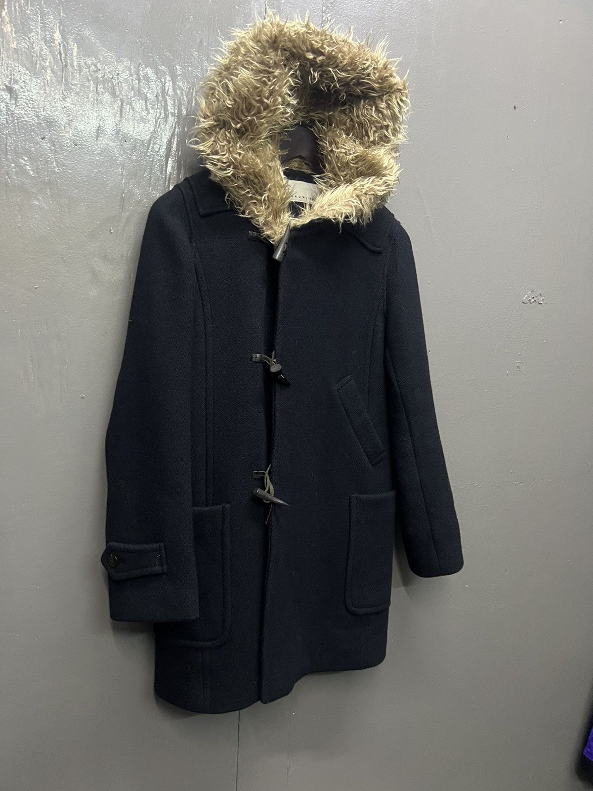 Sunao Kuwahara Sunaokuwahara Wool Coat With Fleece Lined Hoodie Size S / US 4 / IT 40 - 3 Thumbnail