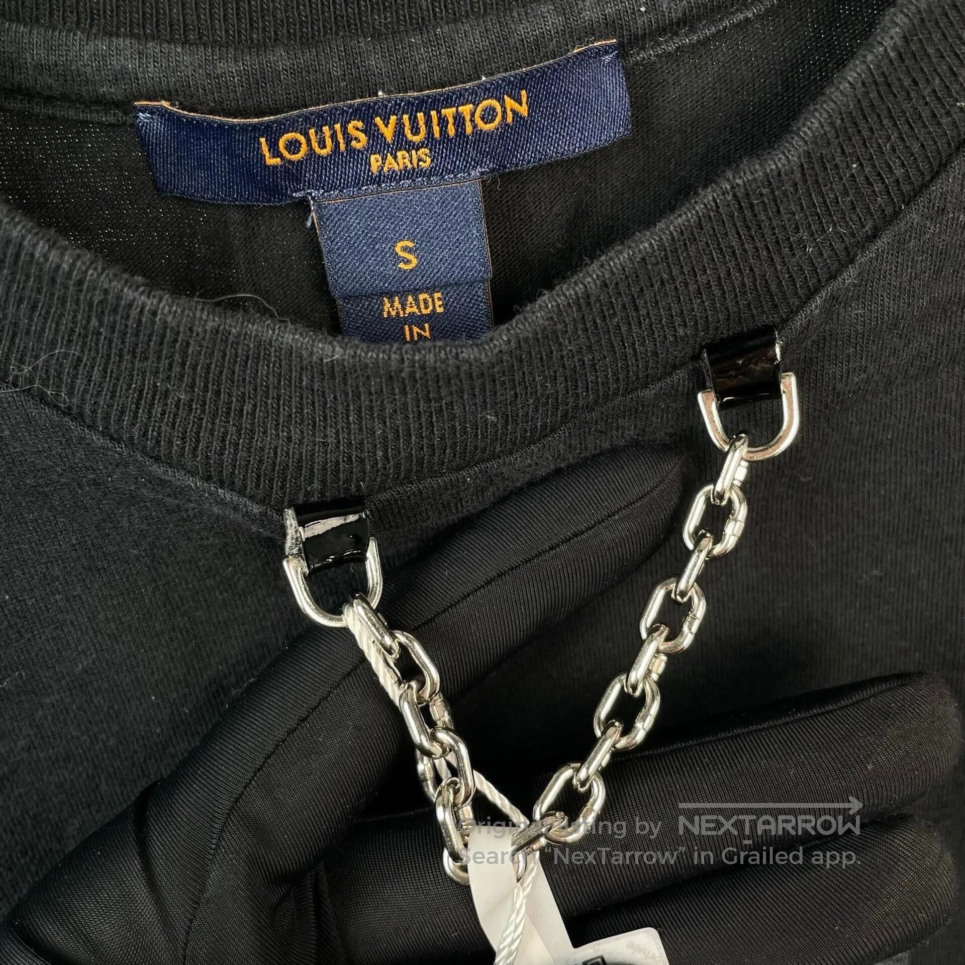 Louis Vuitton Louis Vuitton Black Chain Logo T. Size US S / EU 44-46 / 1 - 4 Thumbnail