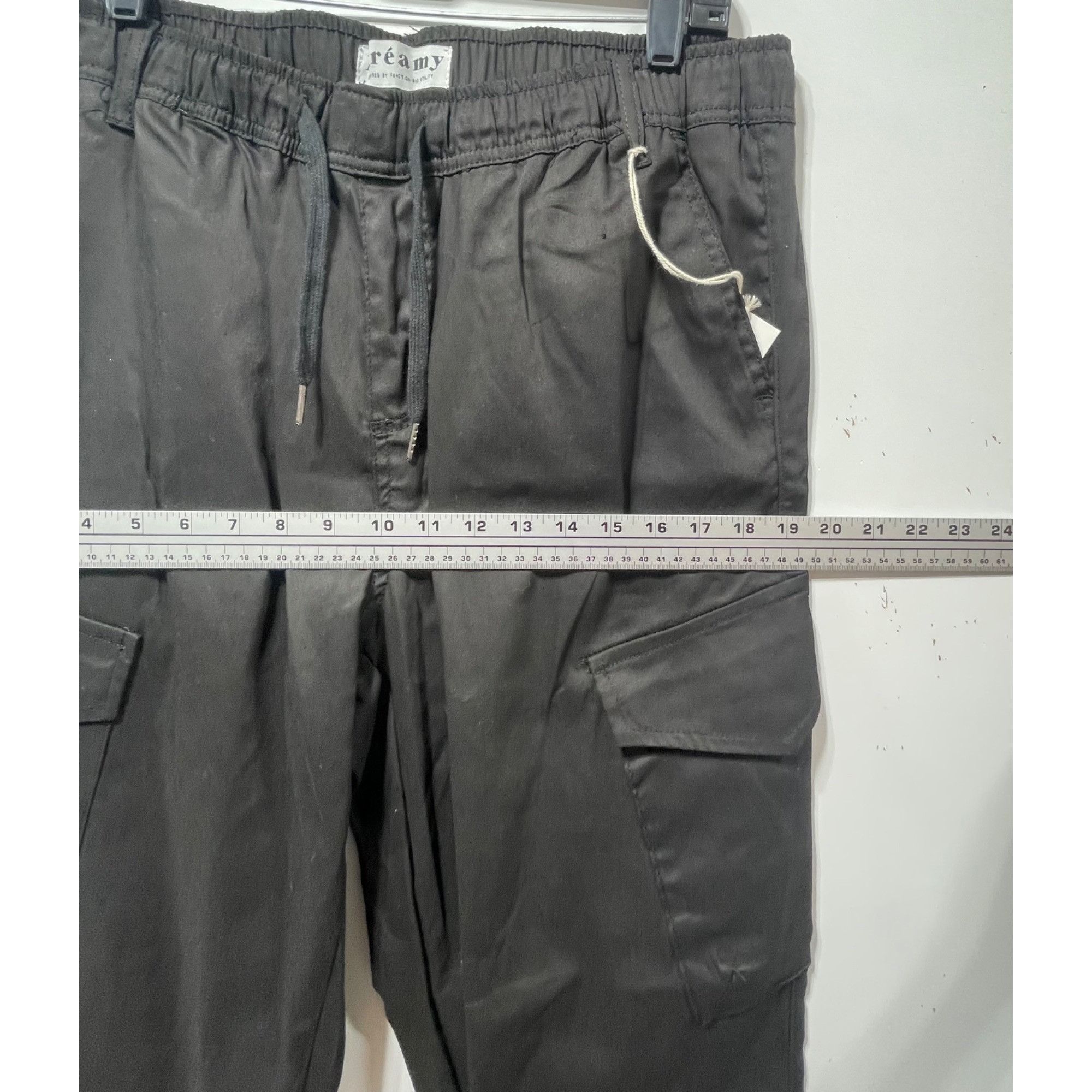 Other Kreamy - Women's Cozy Cargo Jogger Pants With Multi Pockets Size 34" / US 12 / IT 48 - 4 Thumbnail