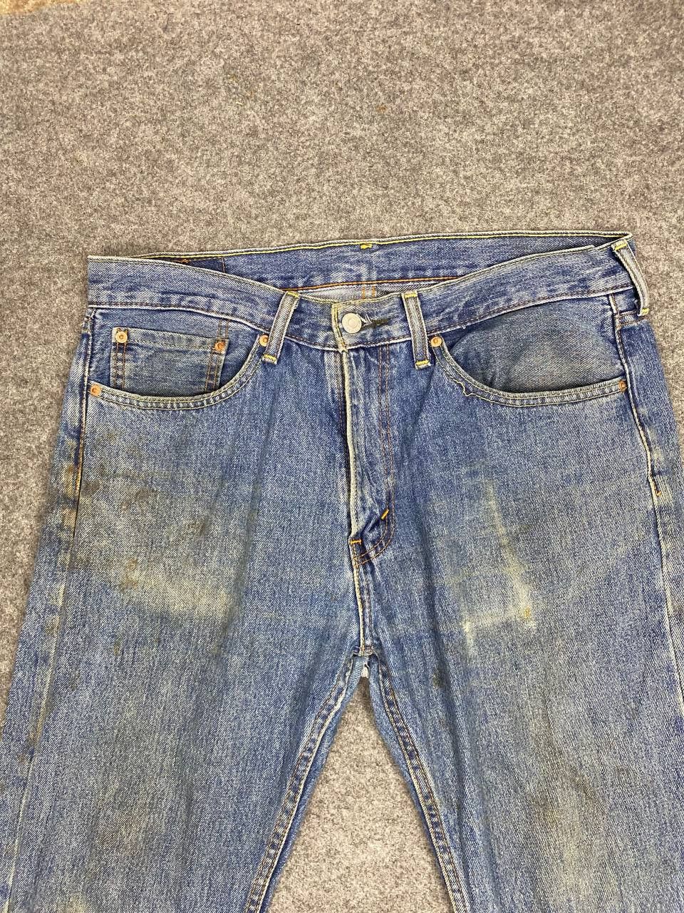 Levi's levis 505 relaxed fit distressed denim nice design Size US 36 / EU 52 - 10 Thumbnail