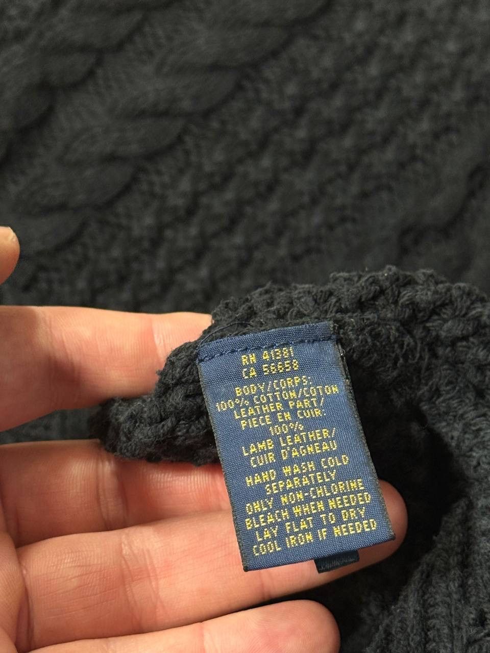 Polo Ralph Lauren Polo Ralph Lauren Black Cable Knit Sweater Size L Size L / US 10 / IT 46 - 4 Thumbnail