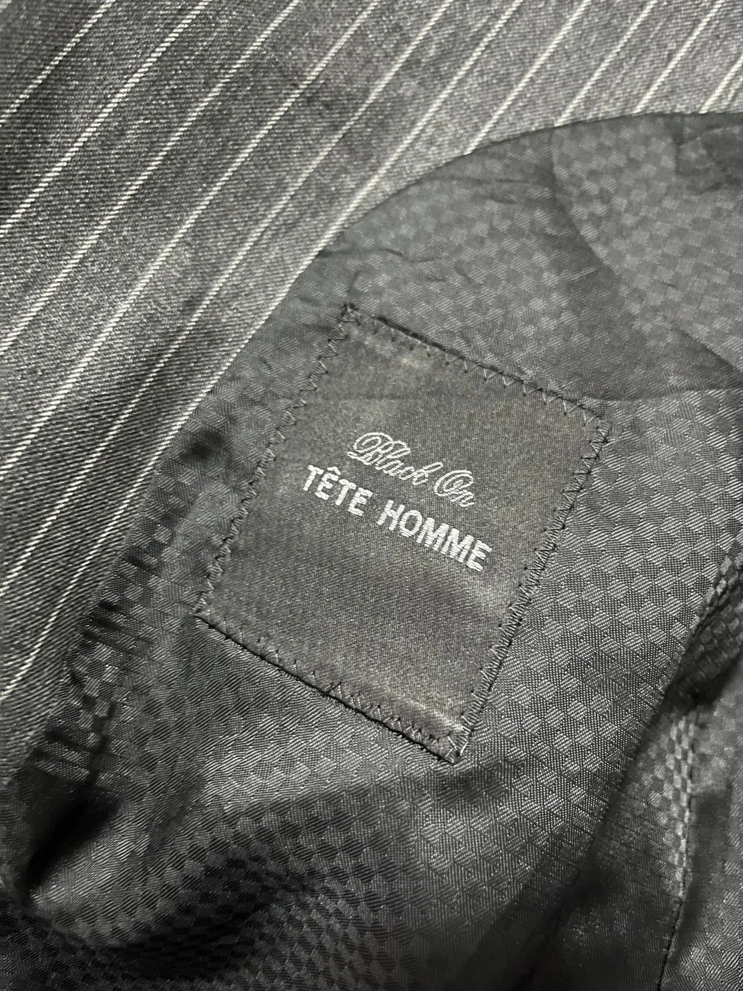 Issey Miyake Issey Miyake Tete Homme Pinstripe Jacket Size US M / EU 48-50 / 2 - 10 Thumbnail