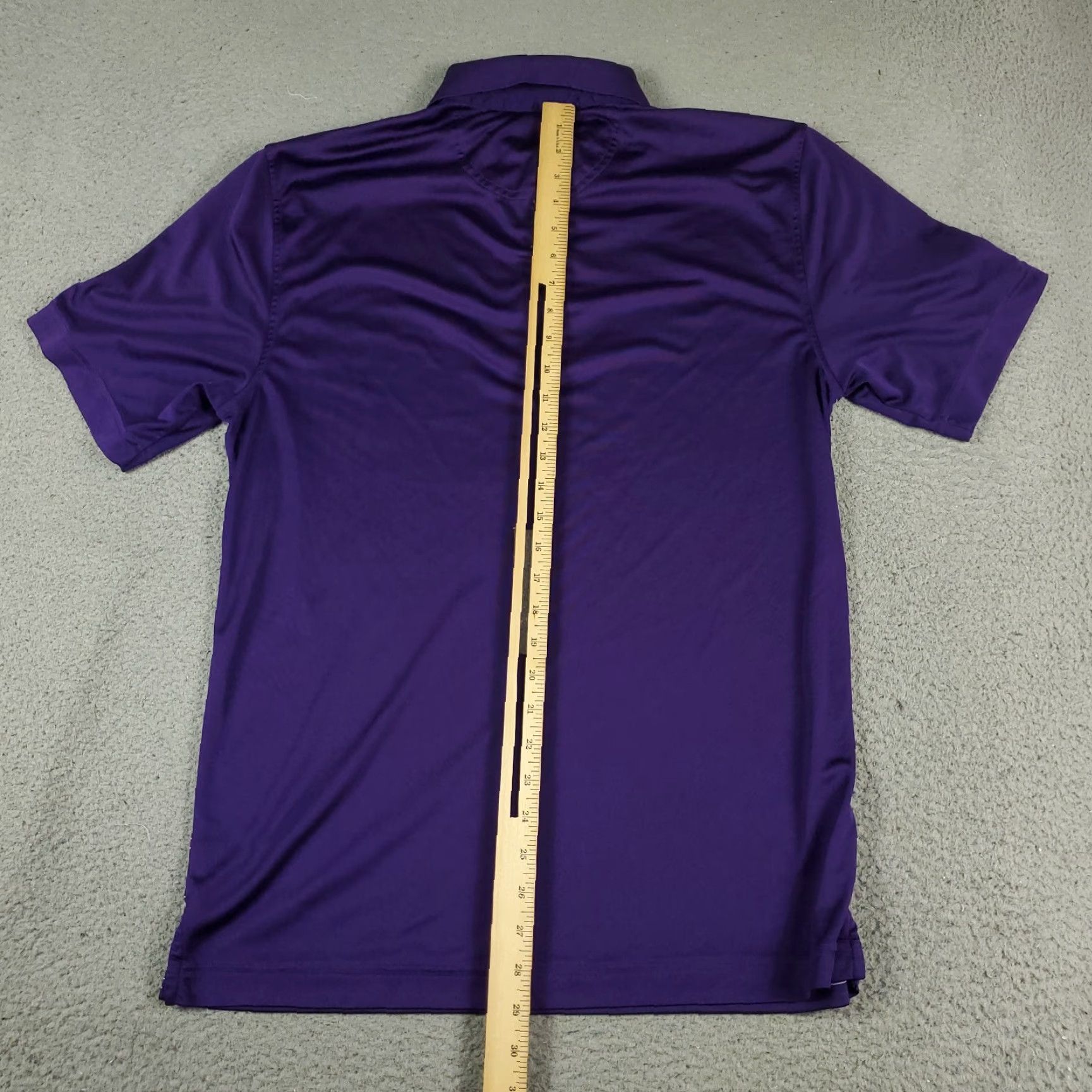 Vintage Greg Norman Polo Shirt Mens M Purple Striped Shark Casual Golf Short Sleeve Shirt Size US M / EU 48-50 / 2 - 3 Thumbnail