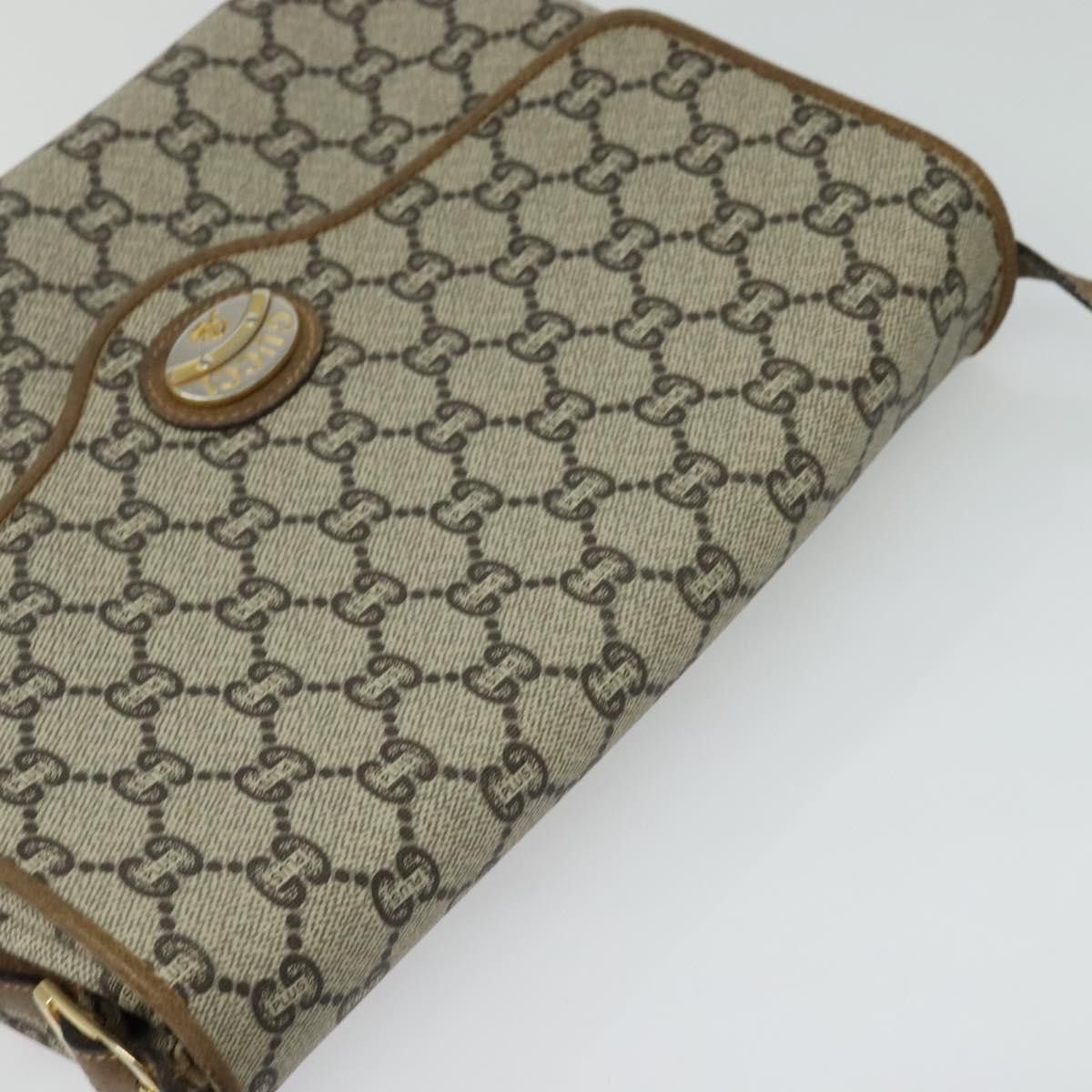 Gucci GUCCI GG Plus Supreme Shoulder Bag Pvc Beige Gold Size ONE SIZE - 6 Thumbnail