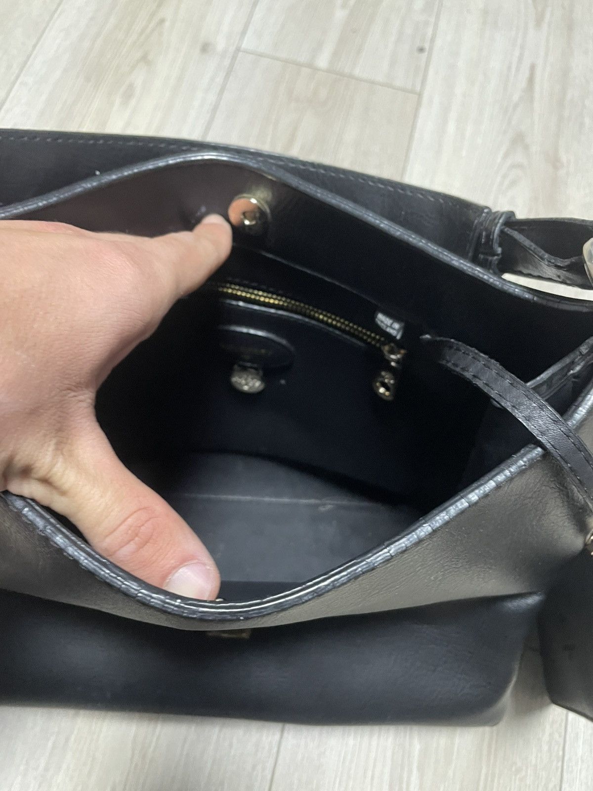 Designer × Mulberry Vintage Mulberry Leather shoulder hand bag With Zip Pouch Size ONE SIZE - 19 Thumbnail