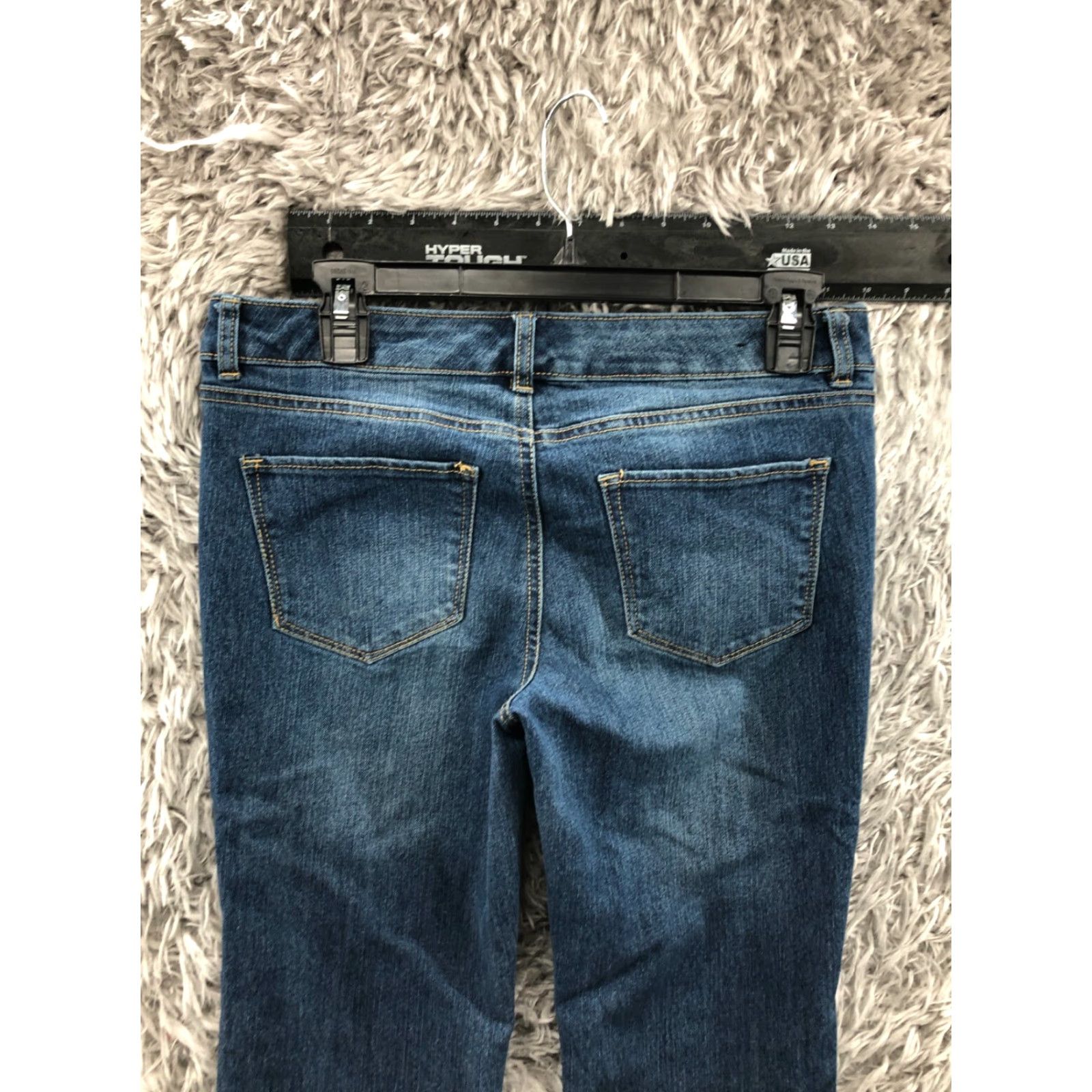 Vintage Daisy Fuentes Jeans Skinny Womens Regular Medium Wash Blue Size 6-30 Inseam 31 5-Pocket Denim Cotton Shirt Size 28" / US 6 / IT 42 - 6 Thumbnail