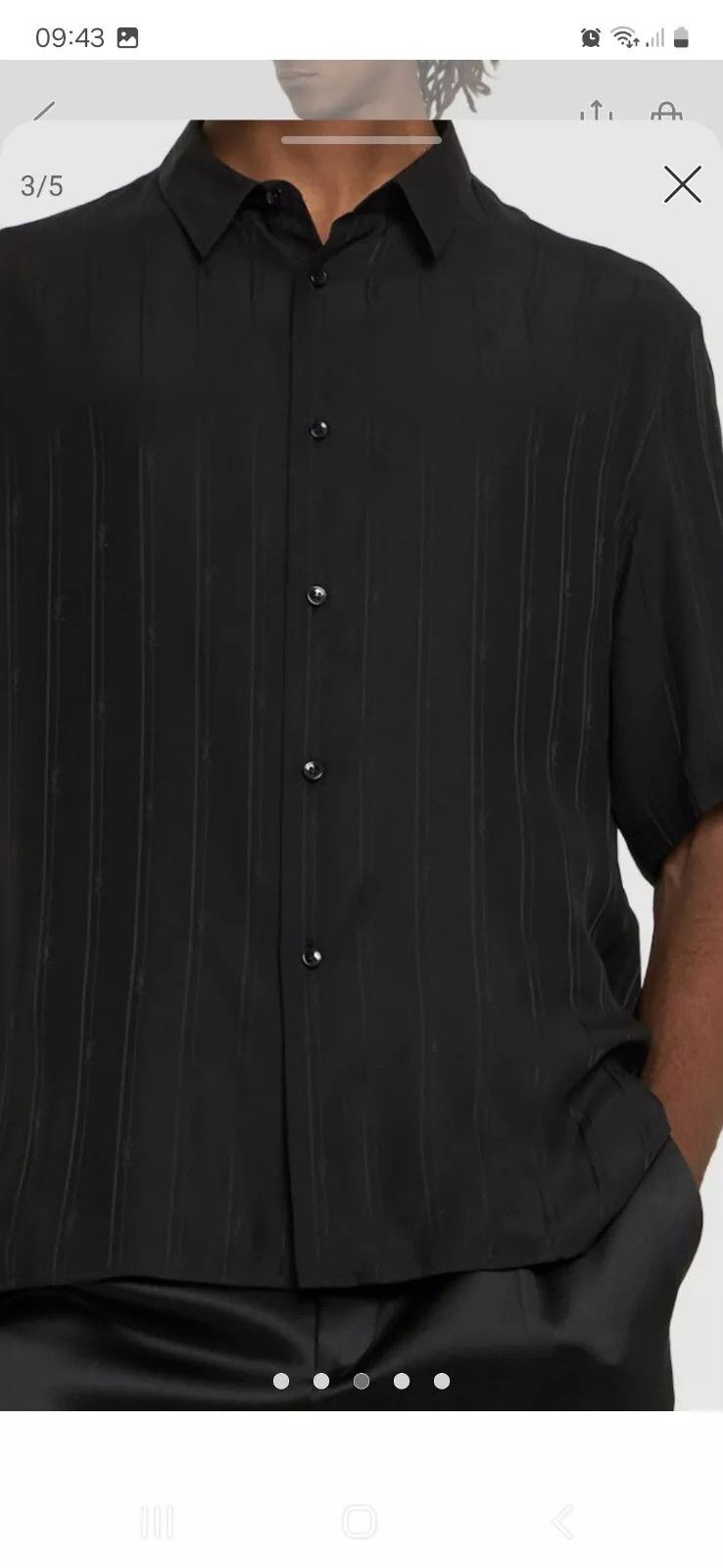 Saint Laurent Paris Saint Laurent Cassandre Silk Shirt 40 Size US M / EU 48-50 / 2 - 5 Thumbnail