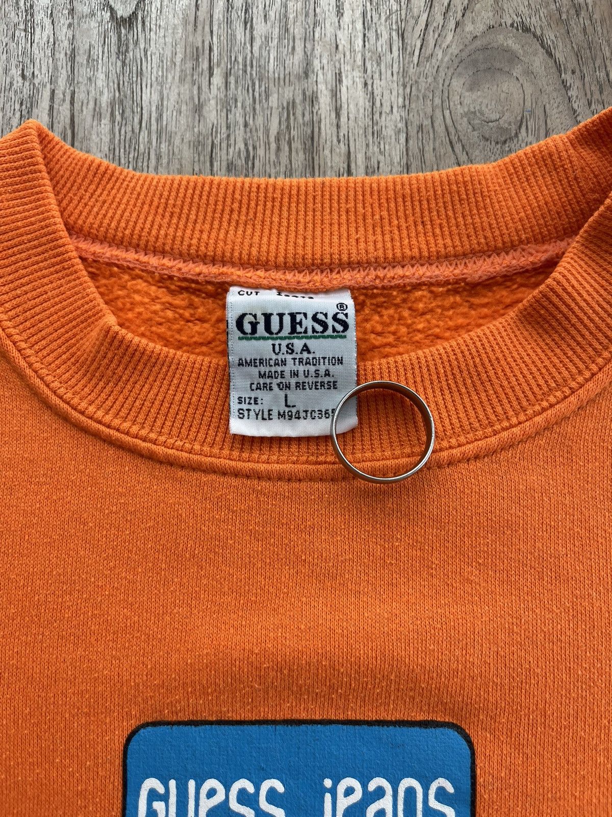 Guess × Vintage Vintage GUESS JEANS Denim Company 90’s Sweater Shirt Size US L / EU 52-54 / 3 - 4 Thumbnail